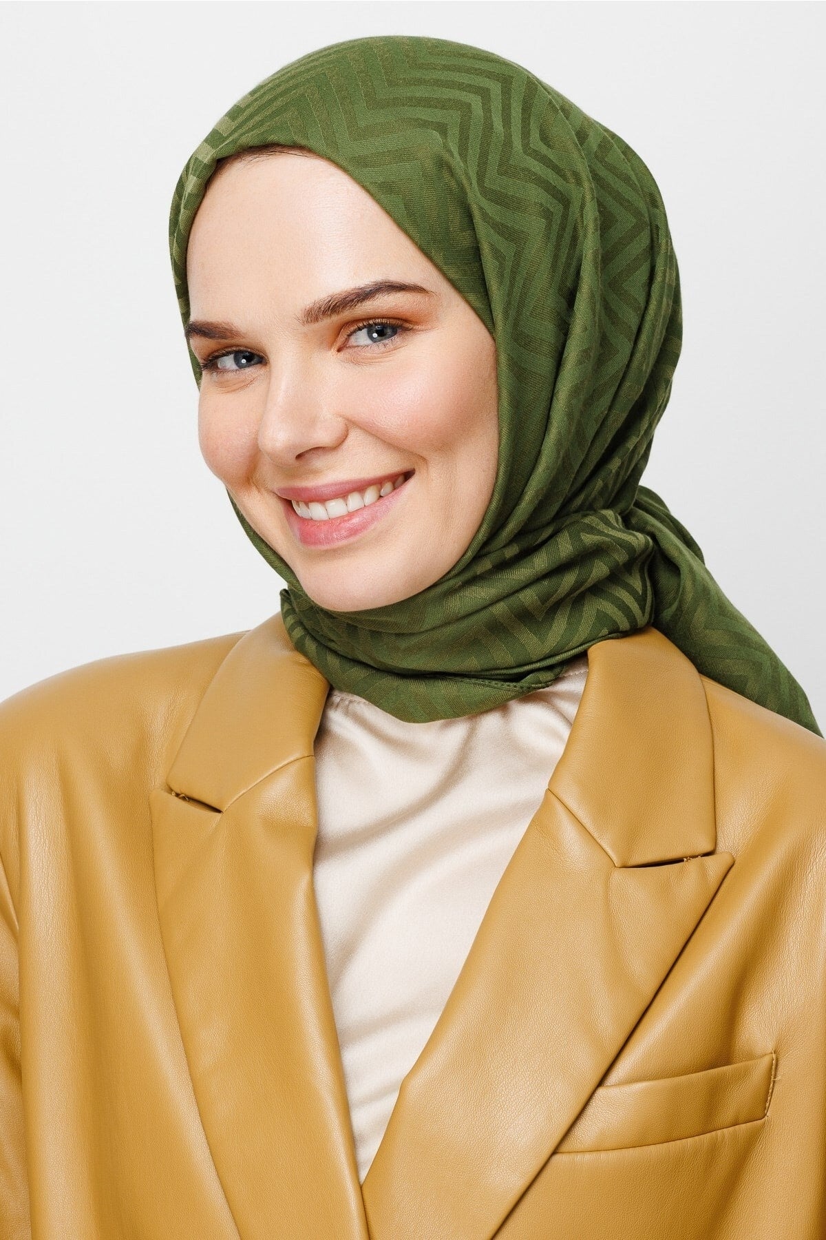 Zikzak Desen Pamuk Jakar Şal