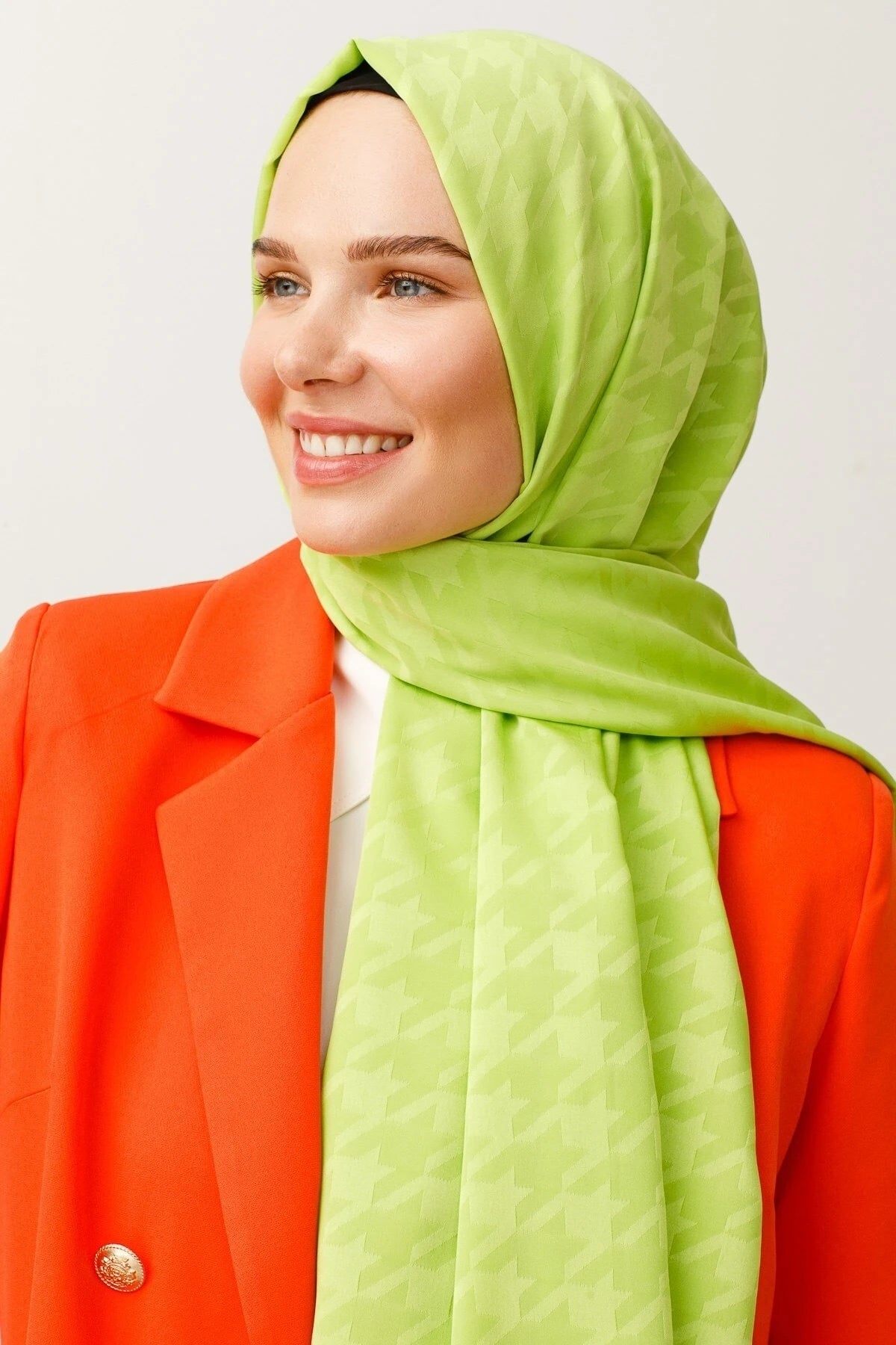 Kazayağı Desen İpeksi Jakar Şal