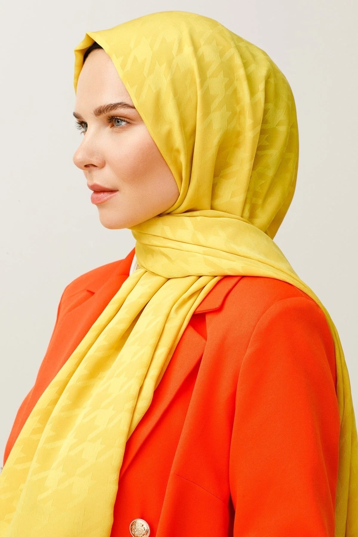 Kazayağı Desen İpeksi Jakar Şal