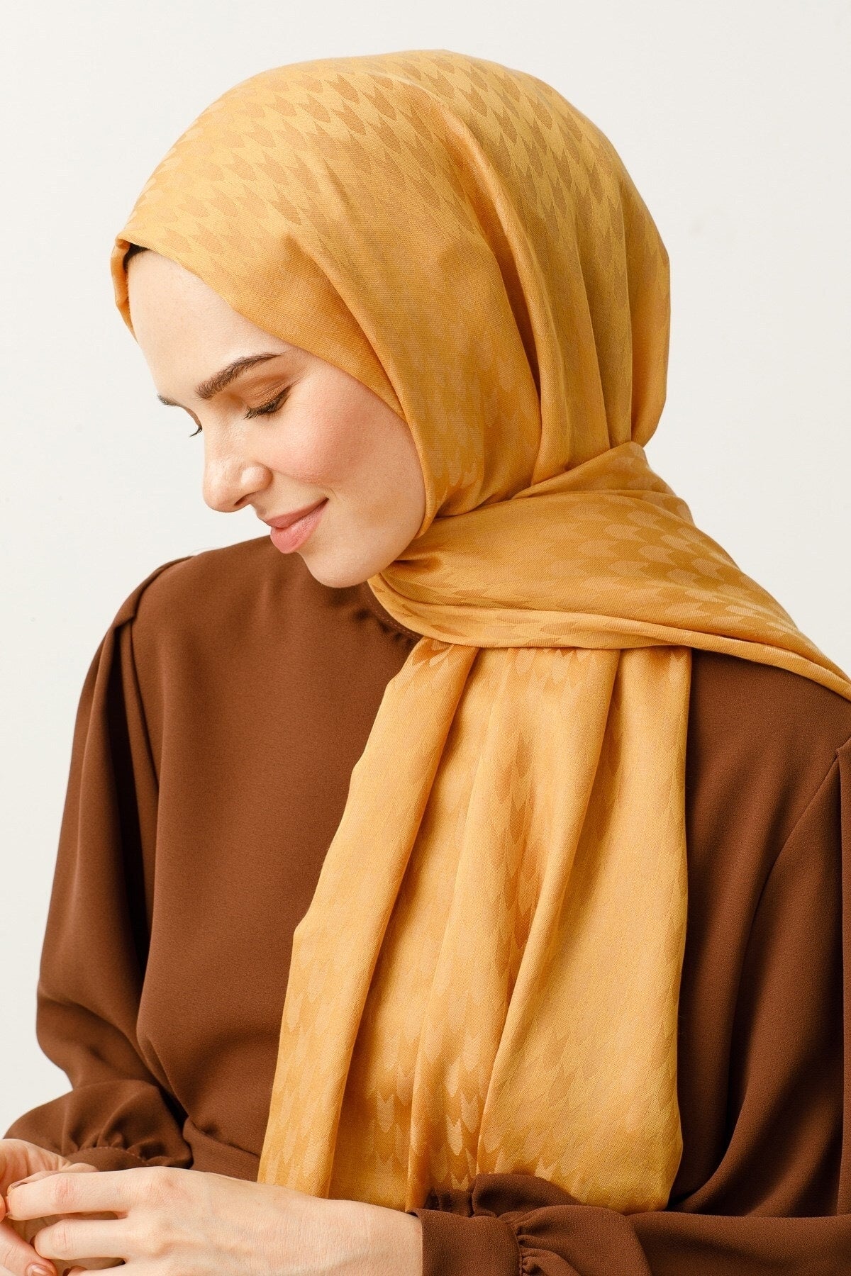 Kırlangıç Desen Pamuk Jakar Şal