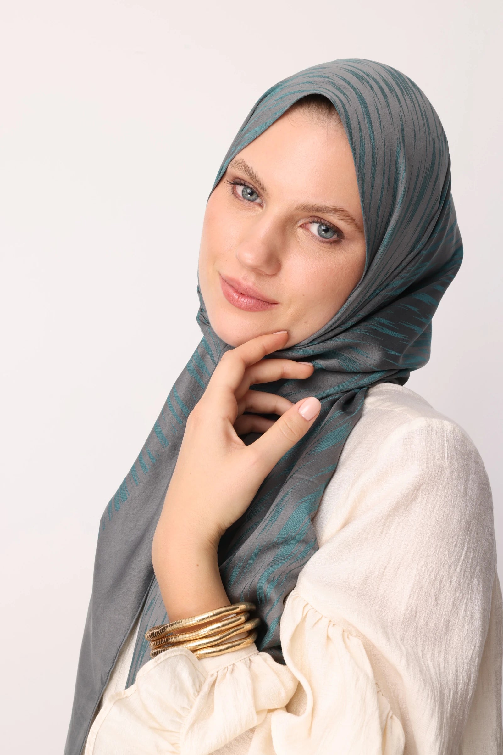 Selis Desen Çift Taraflı Şal