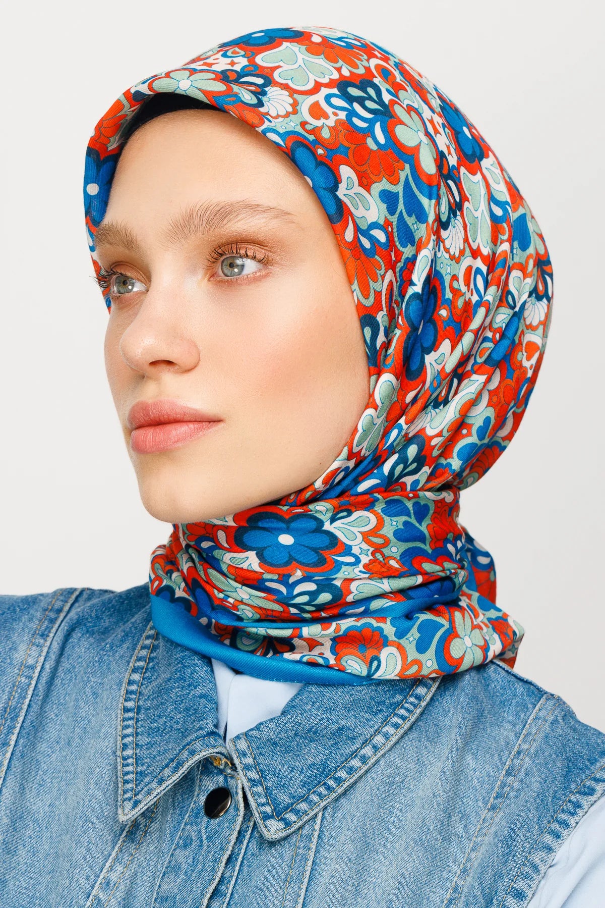 Daisy Desen Dijital Soft Eşarp