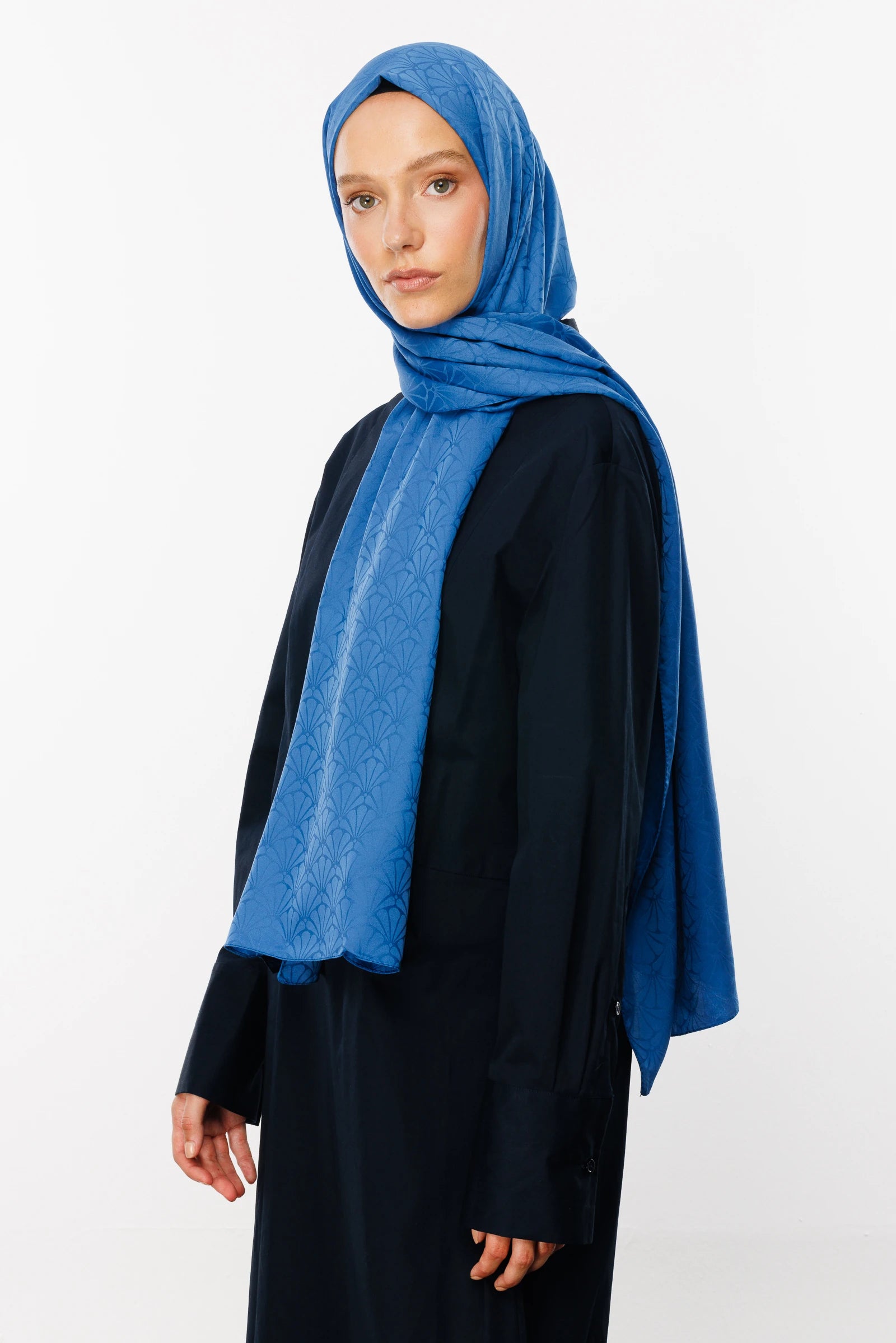 Lotus Desen İpeksi Jakar Şal