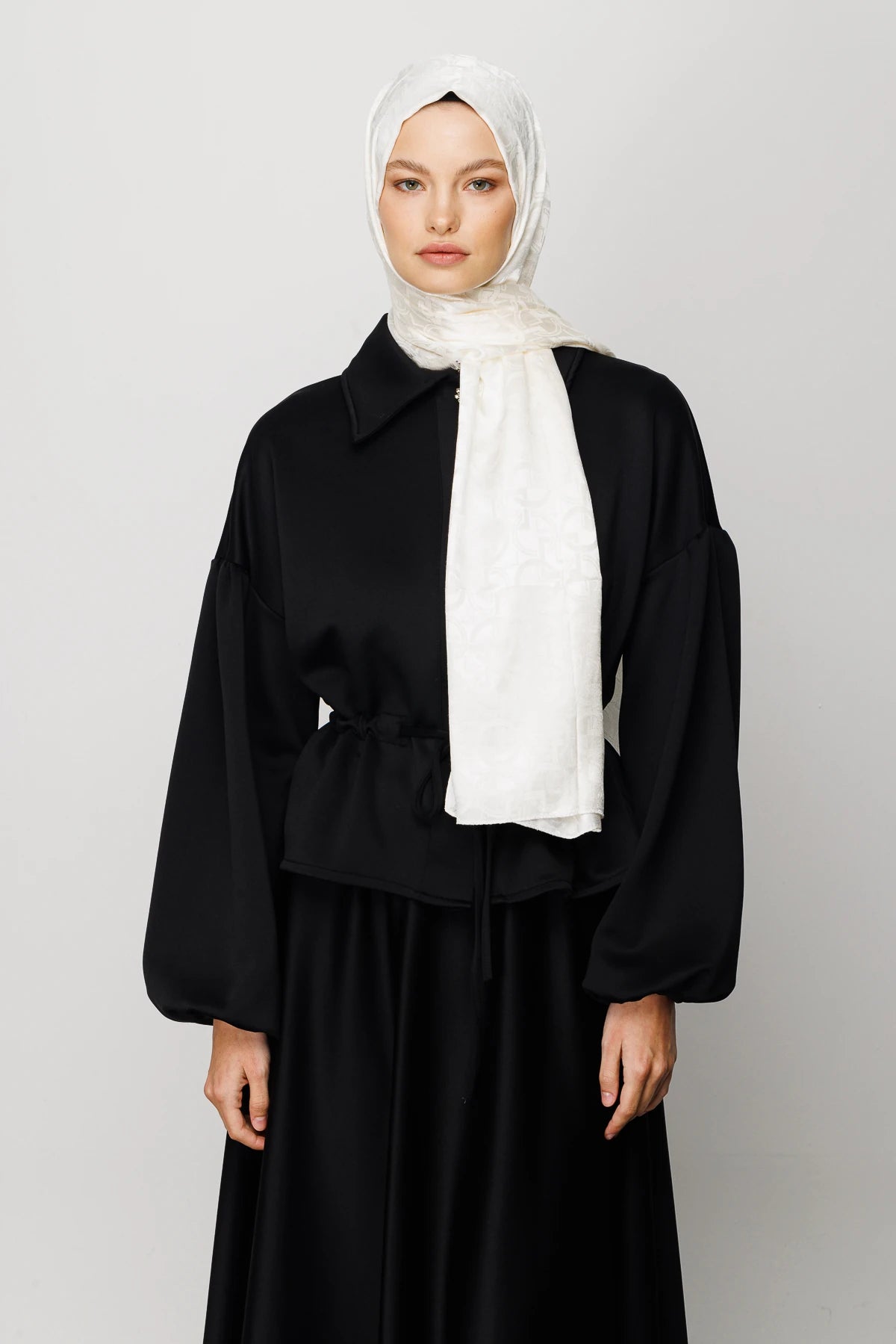 Longar Desen Parlak Jakar Şal