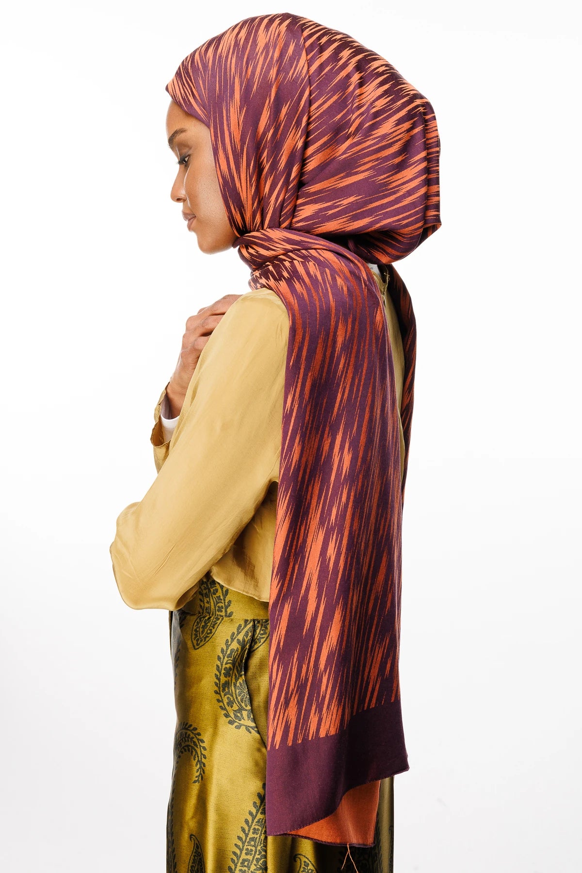 Selis Desen Çift Taraflı Şal