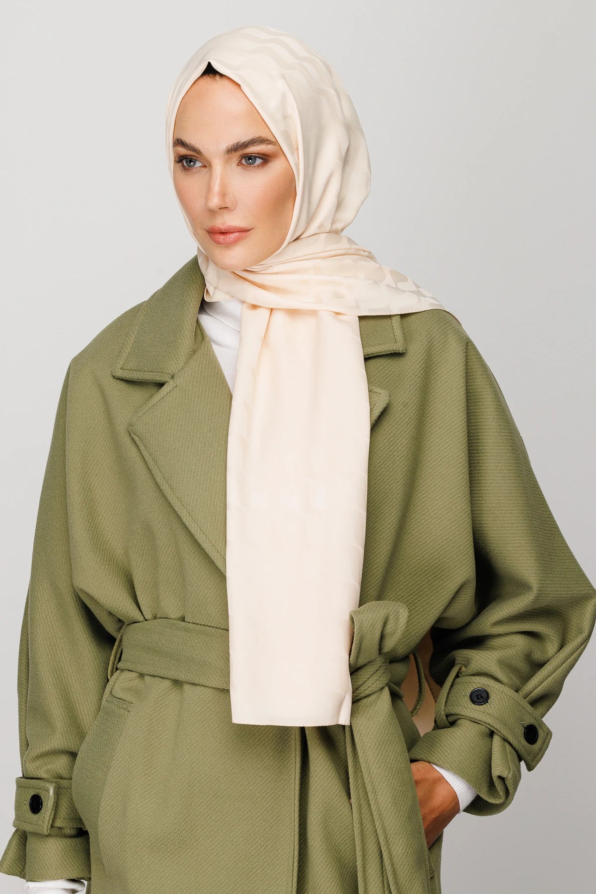 Dalga Desen İpeksi Jakar Şal