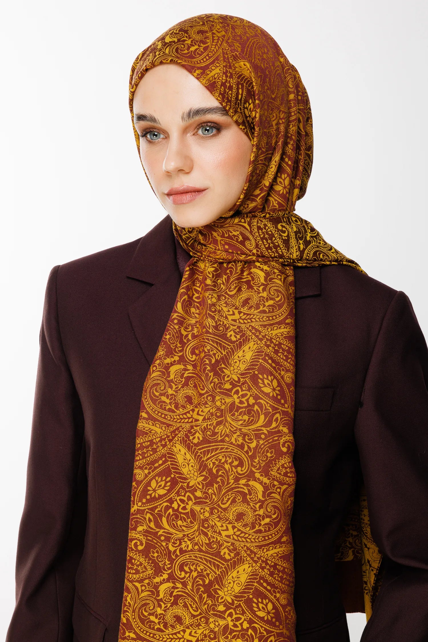 Velora Desen Çift Taraflı Şal