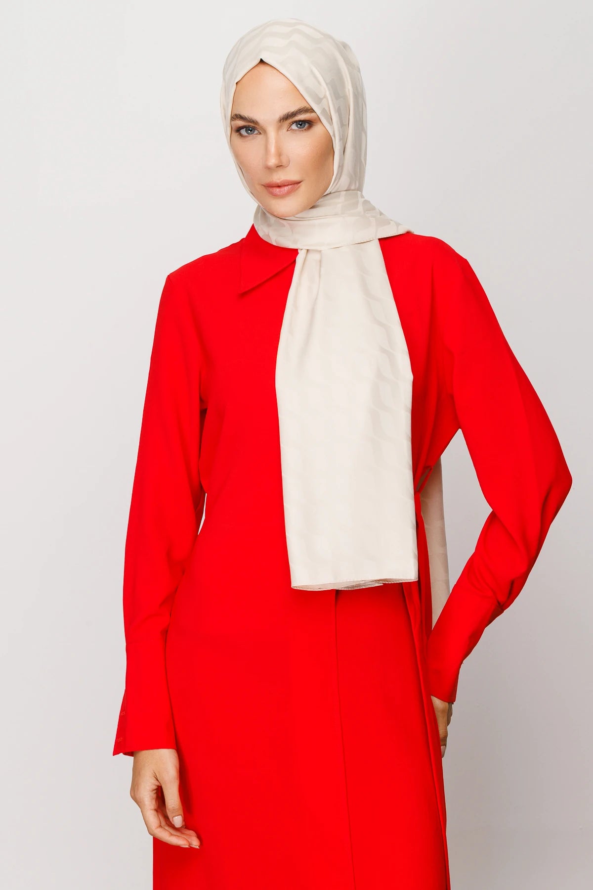 Dalga Desen İpeksi Jakar Şal