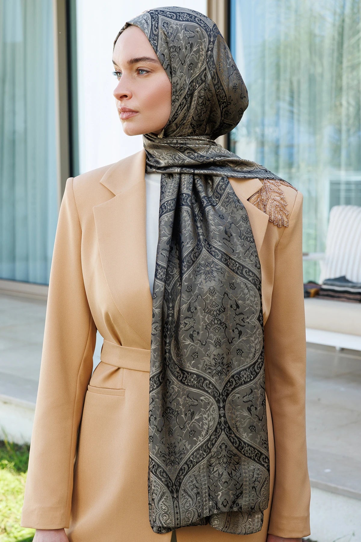 Soler Desen Shine Line Şal