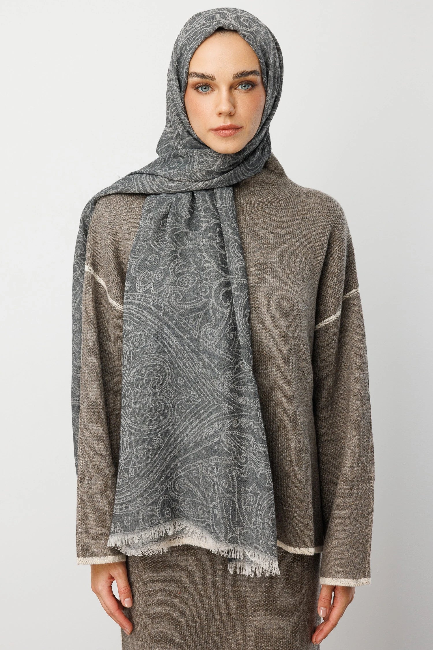 Rumi Desen Yün Kaşmir Şal