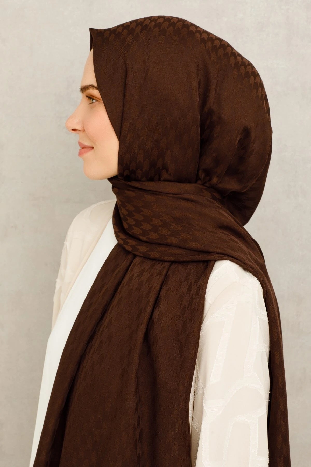 Kırlangıç Desen Pamuk Jakar Şal