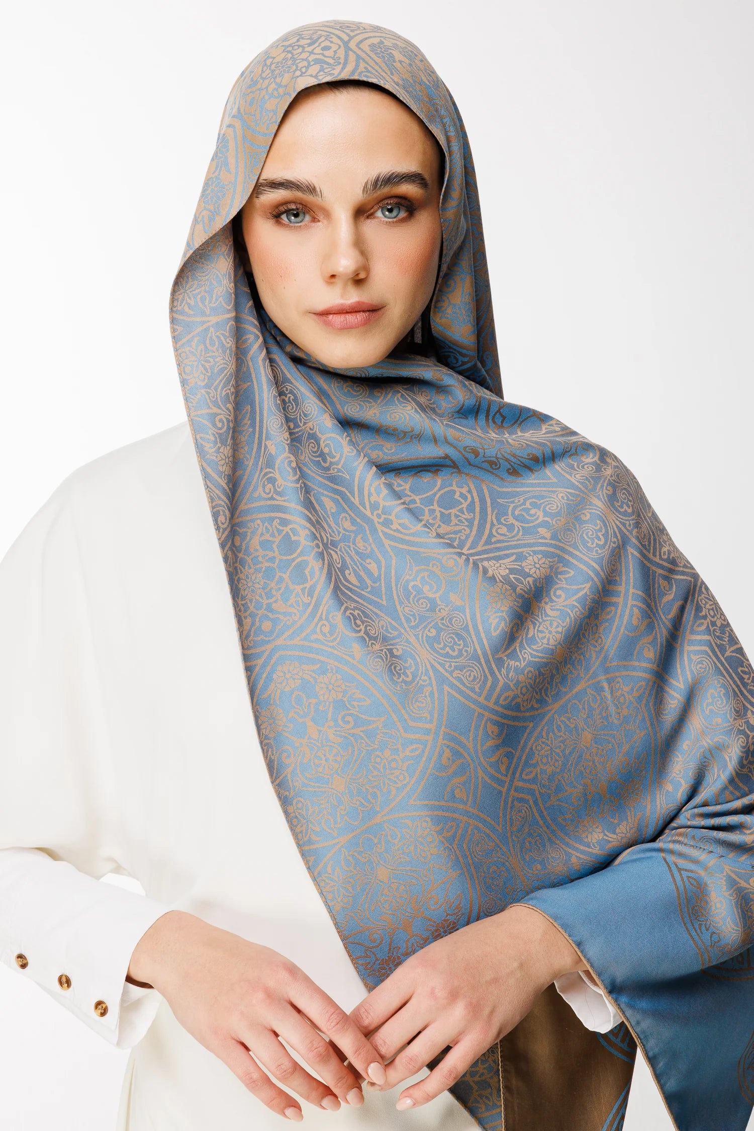 Morocco Desen Çift Taraflı Şal