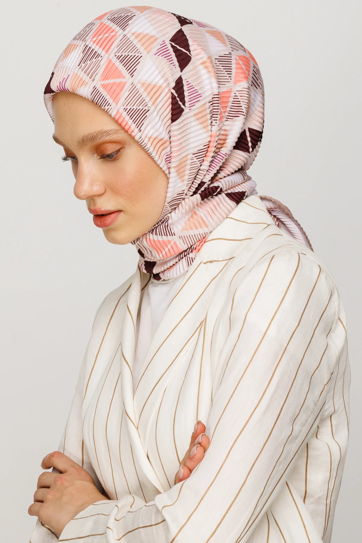 Prizma Desen Pilise Eşarp