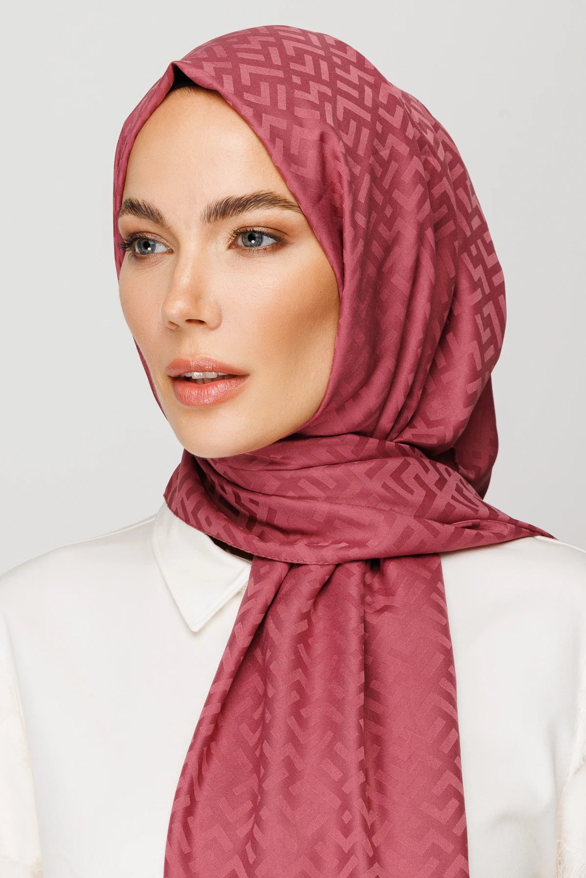 Z Desen İpeksi Jakar Şal