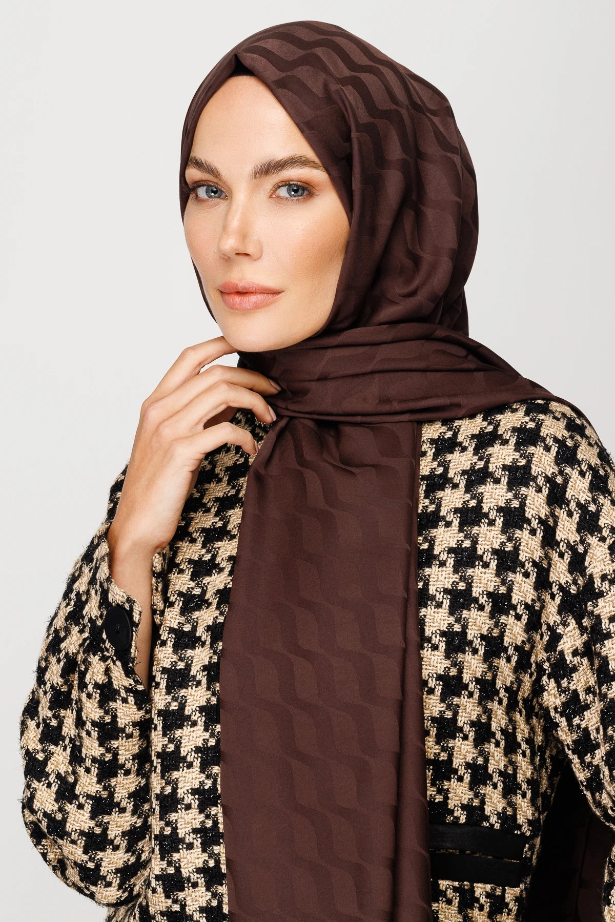 Dalga Desen İpeksi Jakar Şal