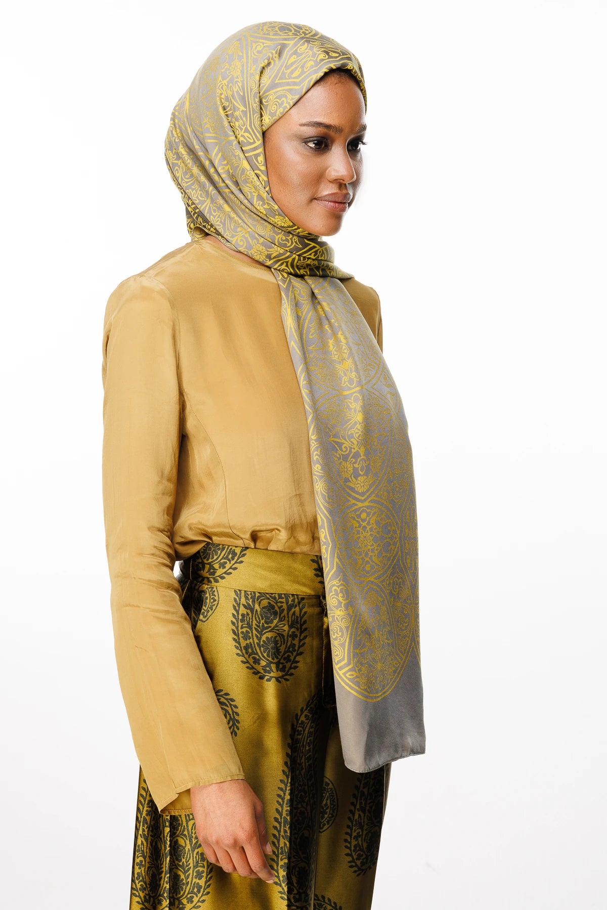 Morocco Desen Çift Taraflı Şal