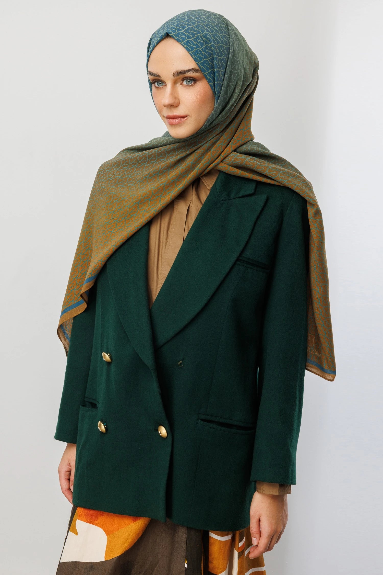 Monogram Hebei İpek Şal