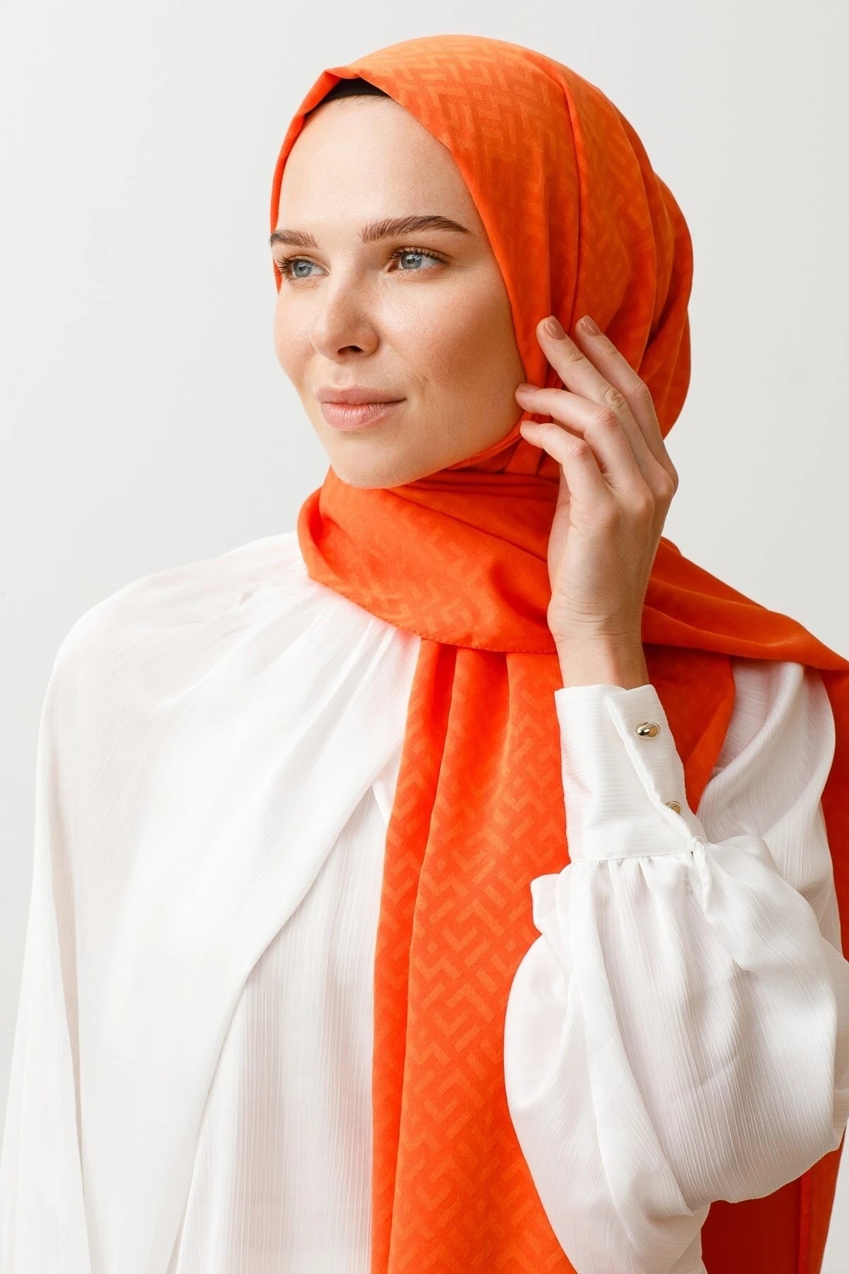 Z Desen İpeksi Jakar Şal