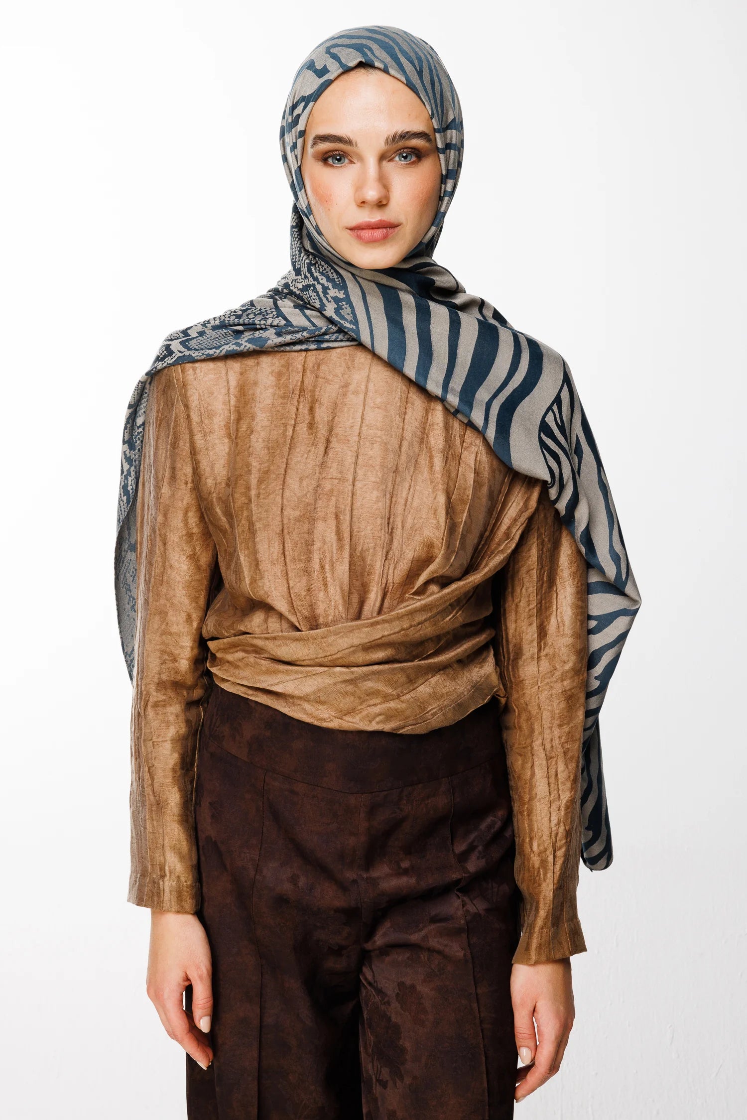 Riad Desen Çift Taraflı Şal