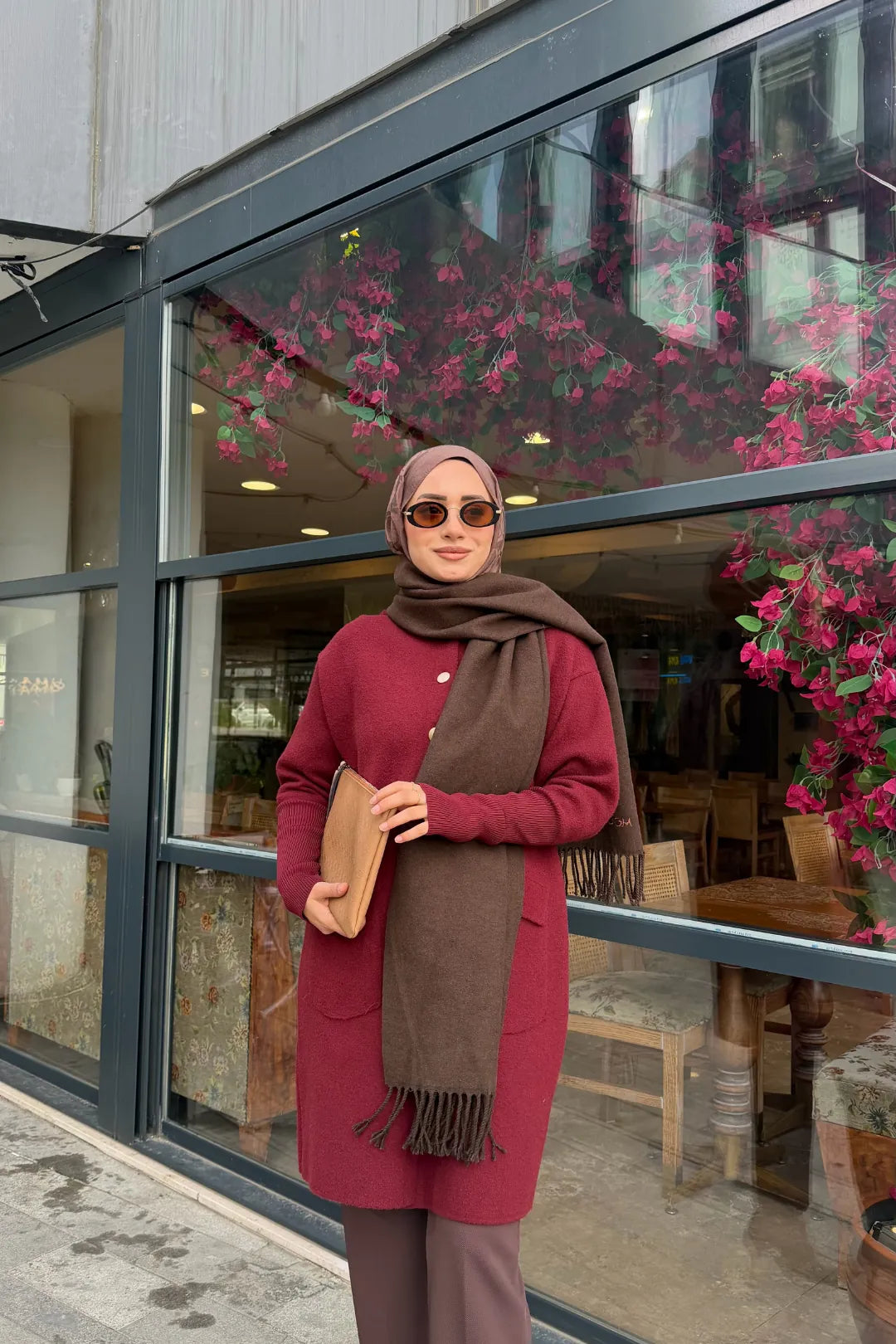 Çift Taraflı Yün Atkı