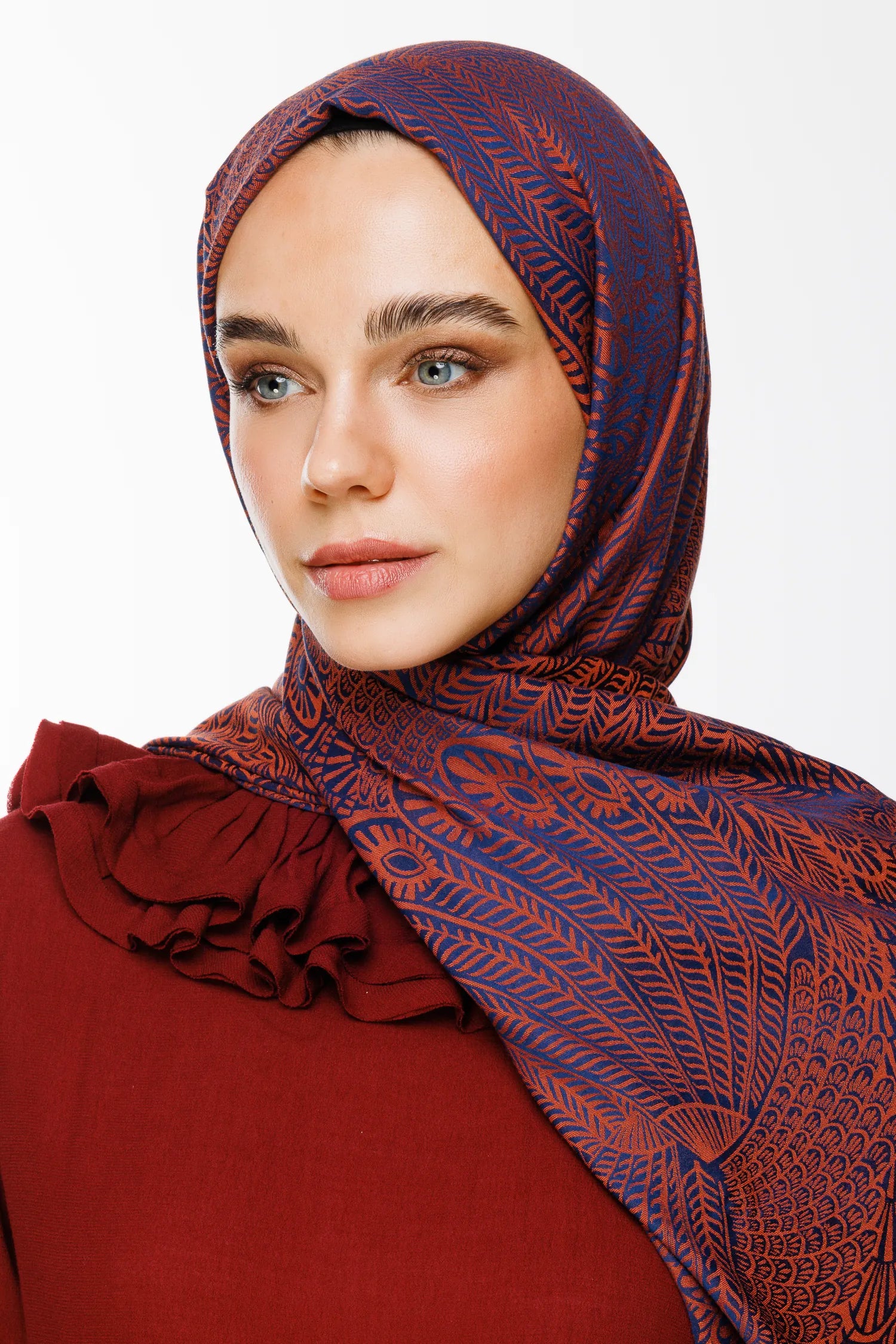 Mayra Desen Çift Taraflı Şal