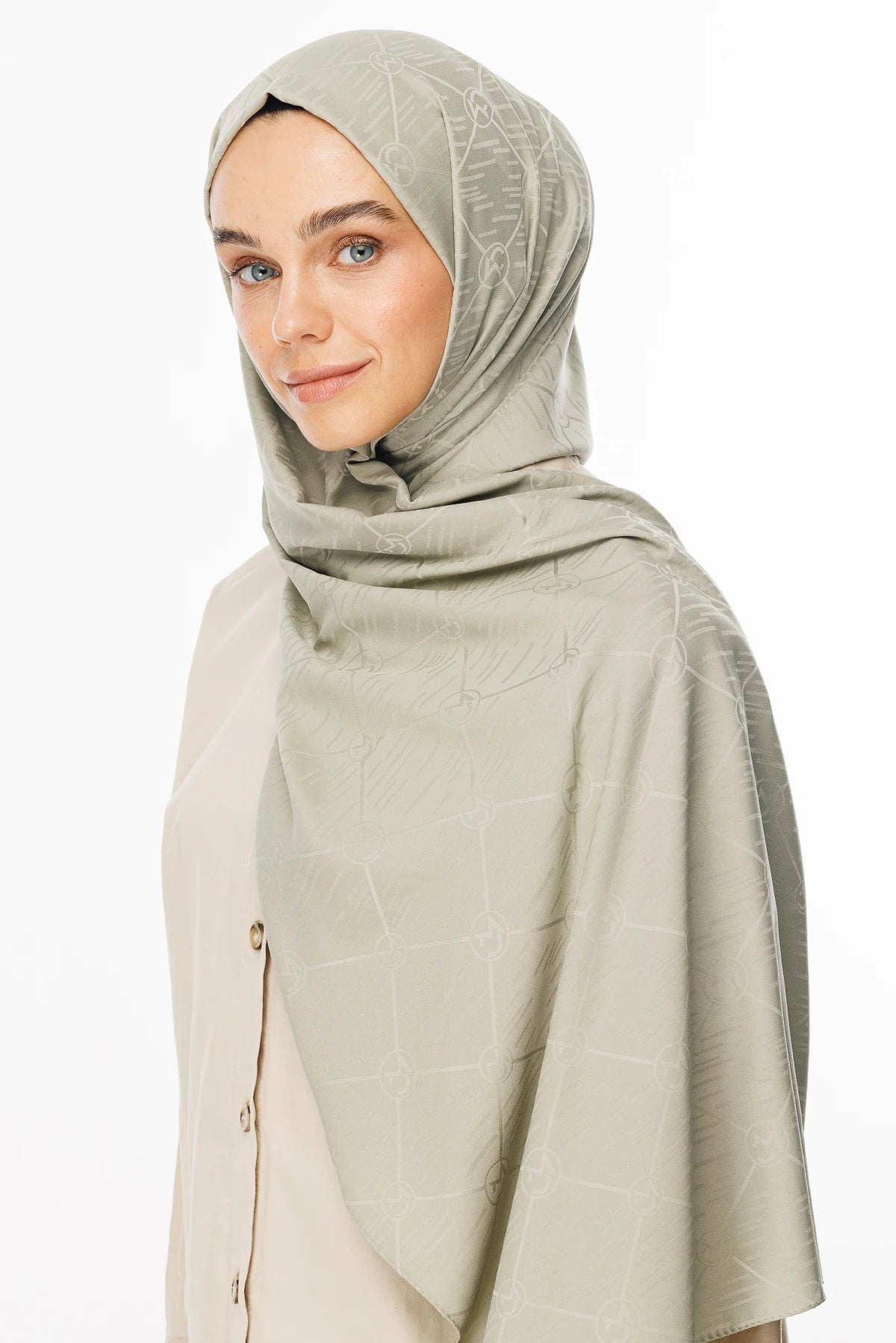 Moon Is Desen Jakar Şal