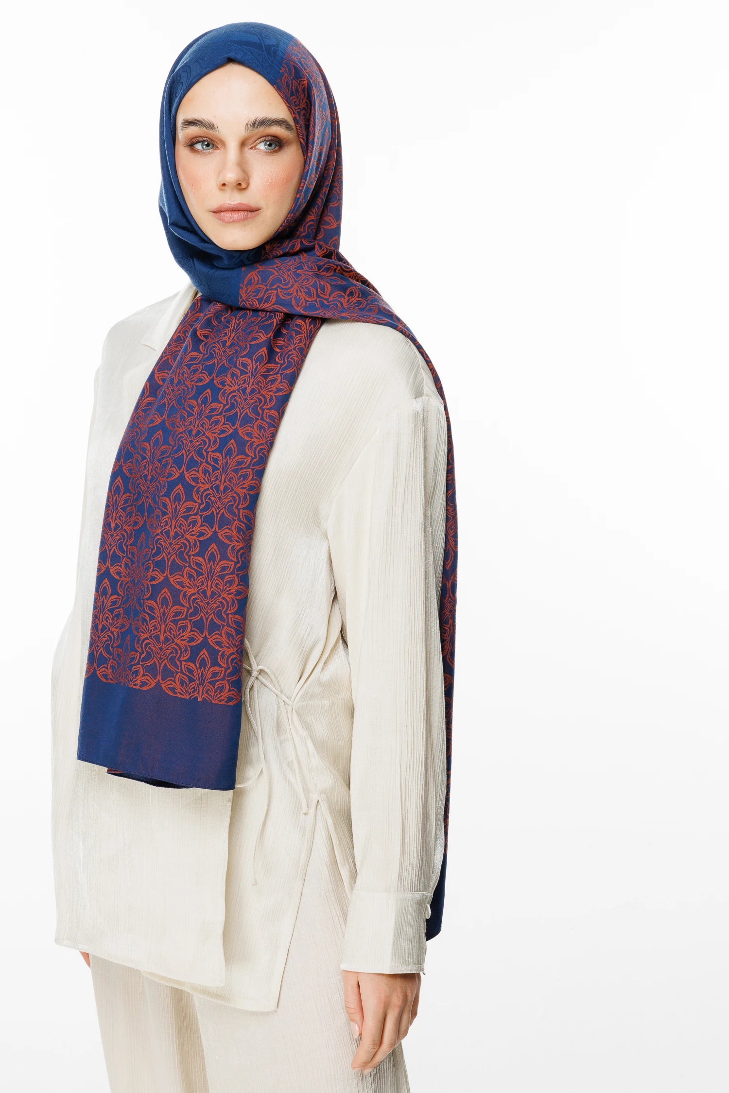 Nora Desen Çift Taraflı Şal