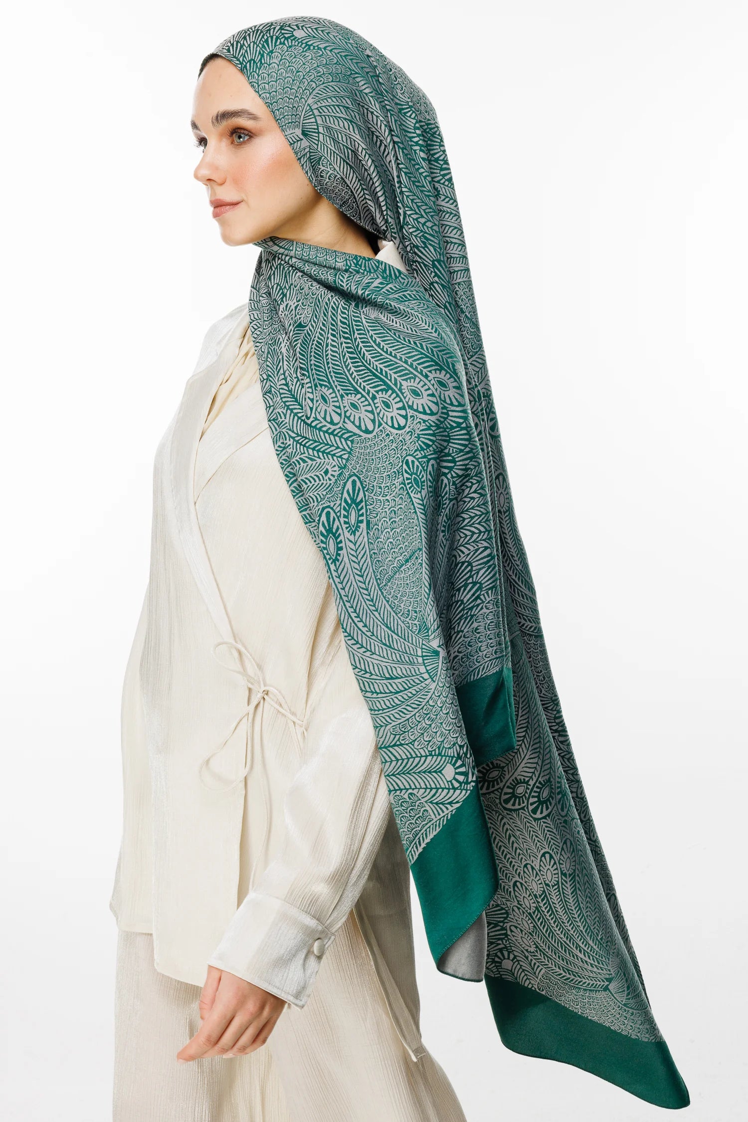 Mayra Desen Çift Taraflı Şal