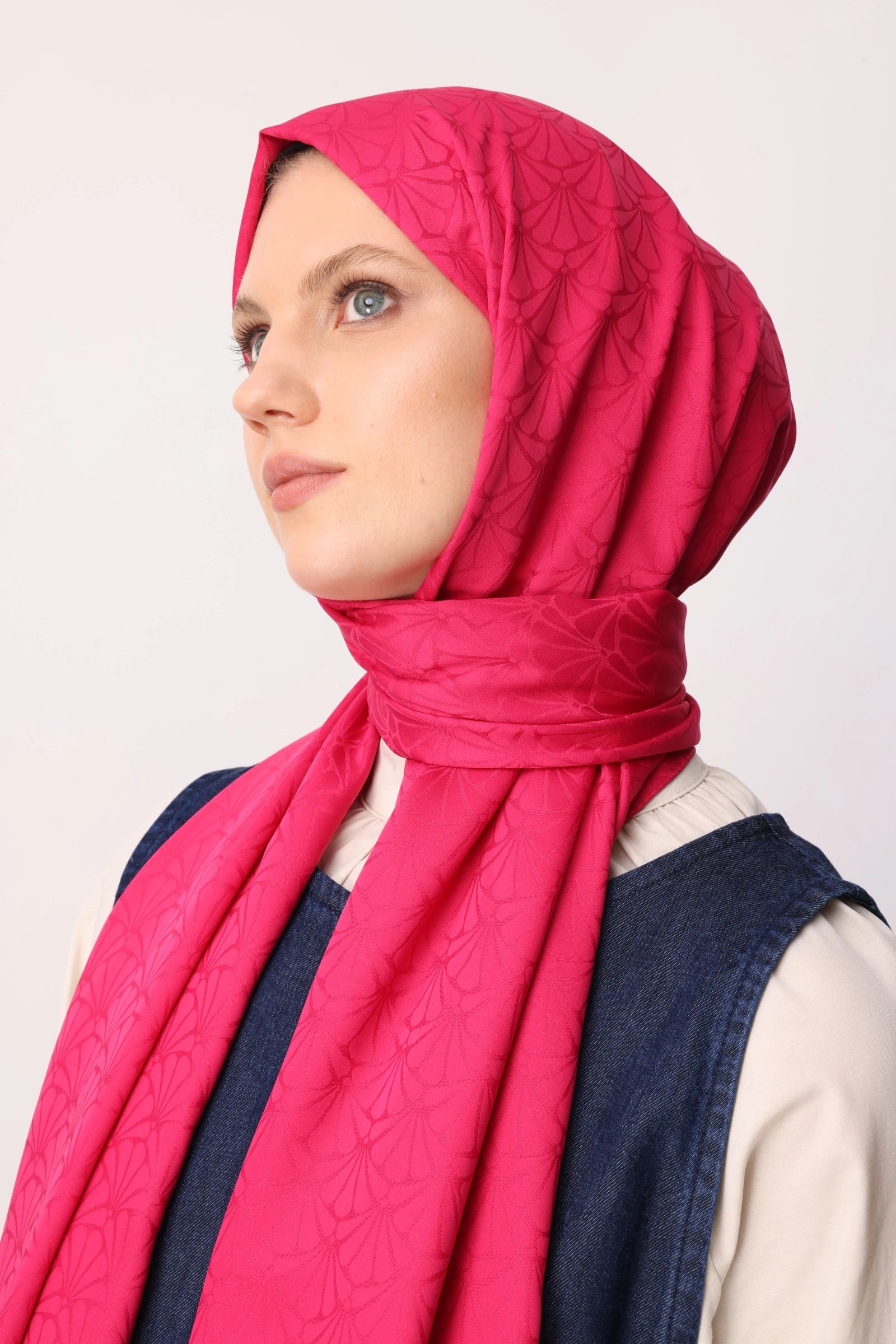 Lotus Desen İpeksi Jakar Şal