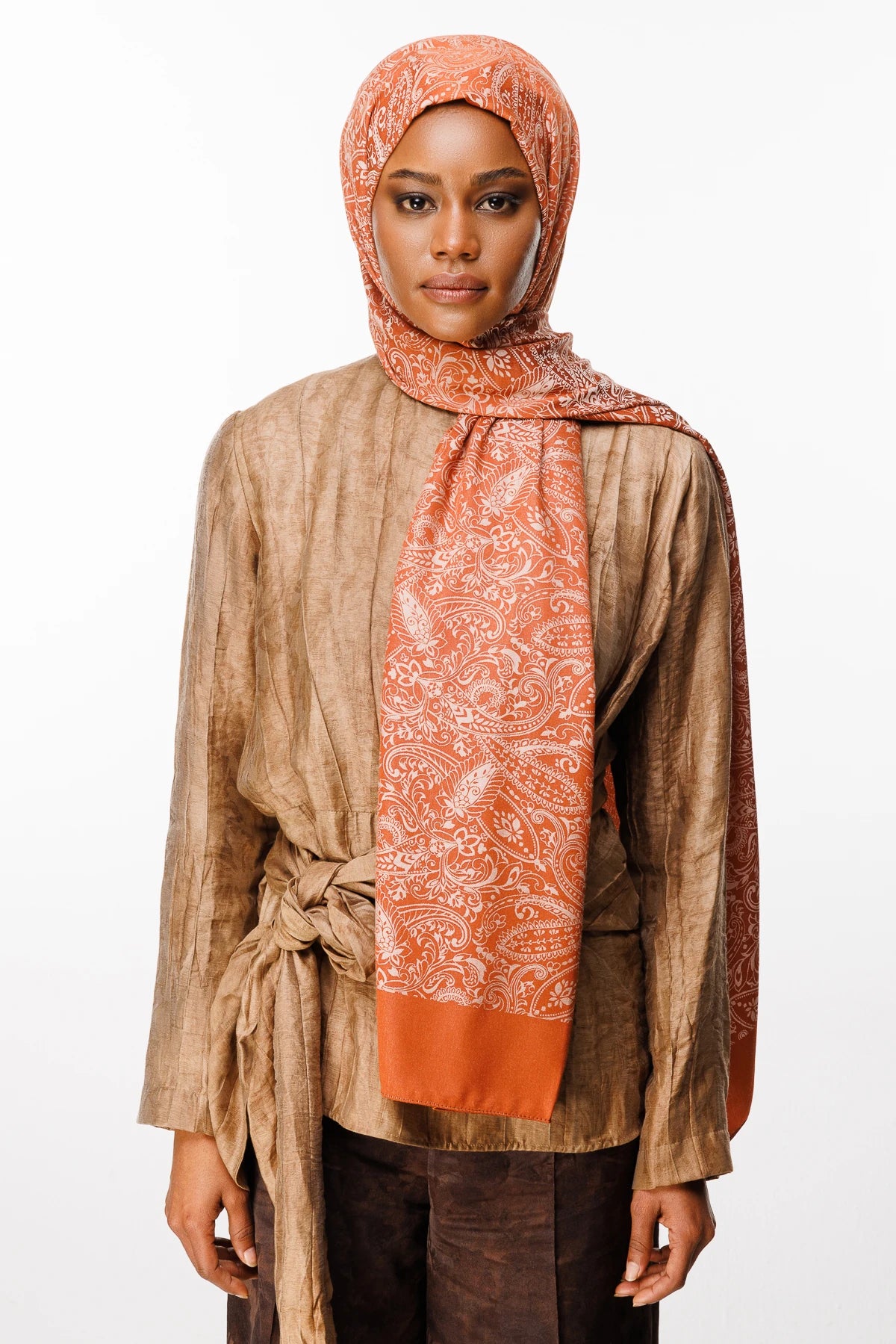 Velora Desen Çift Taraflı Şal