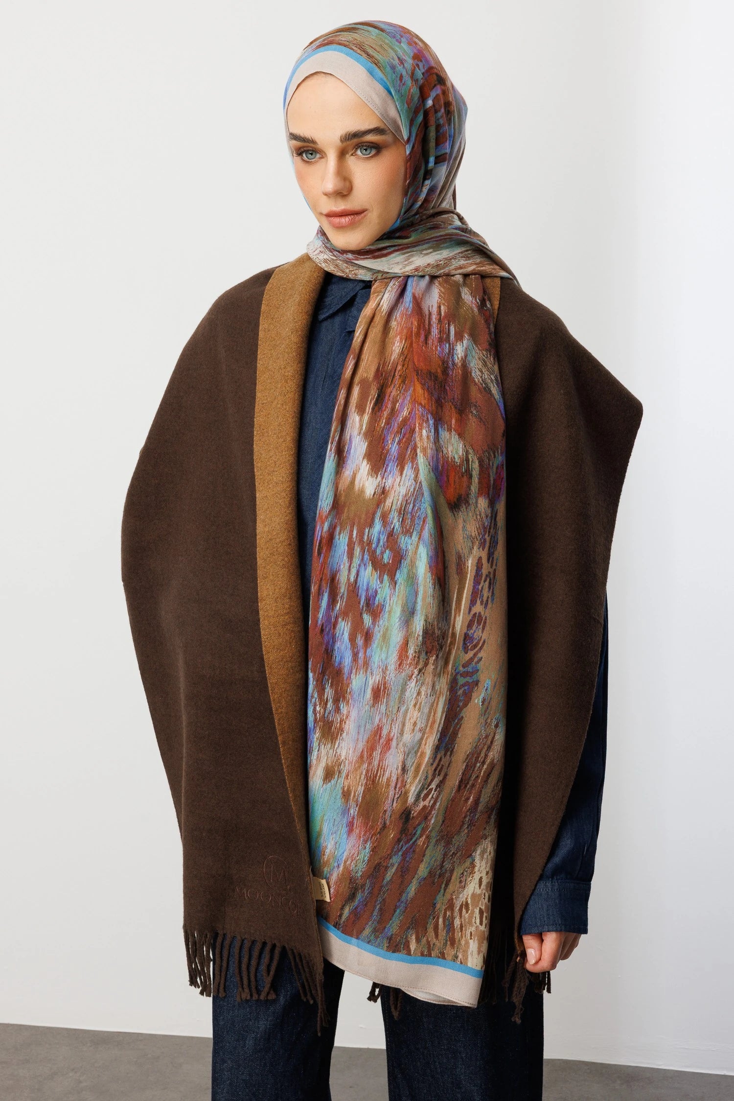 Leopar Desen Rami Şal