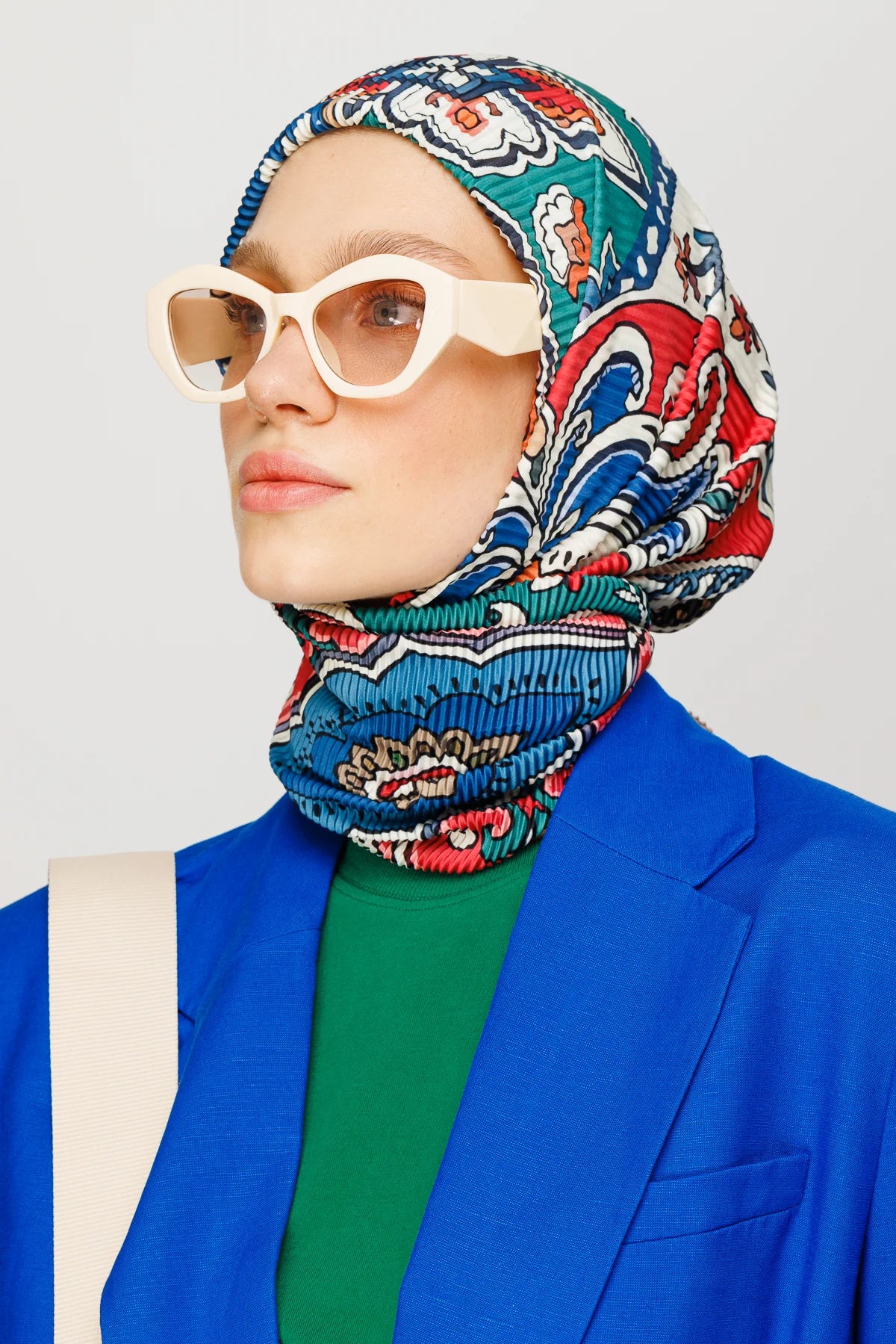 40 Yama Desen Pilise Eşarp