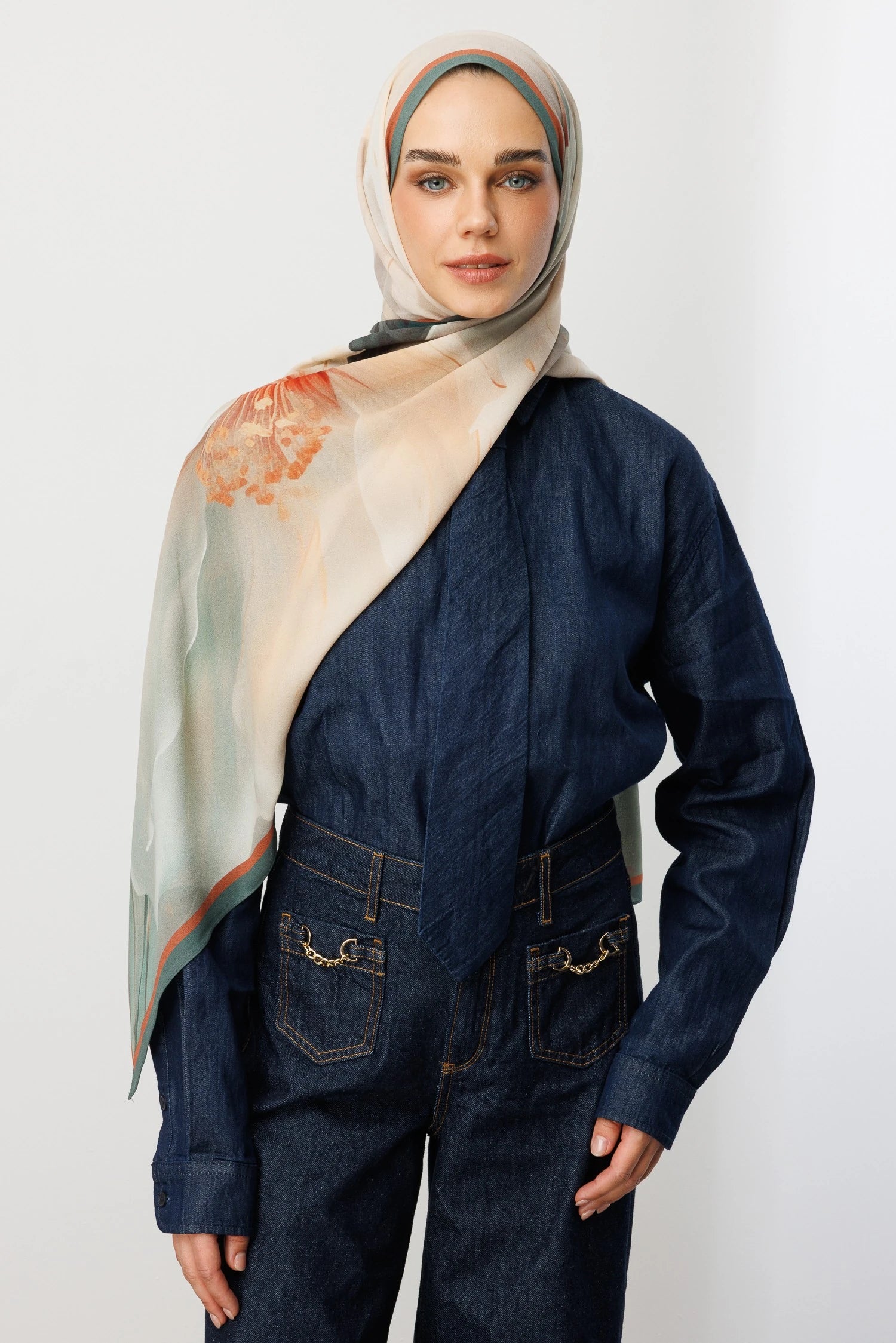 Pure Desen Hebei İpek Şal