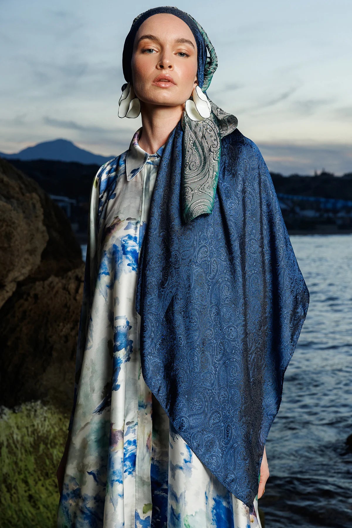 Moren Desen Shine Line Şal