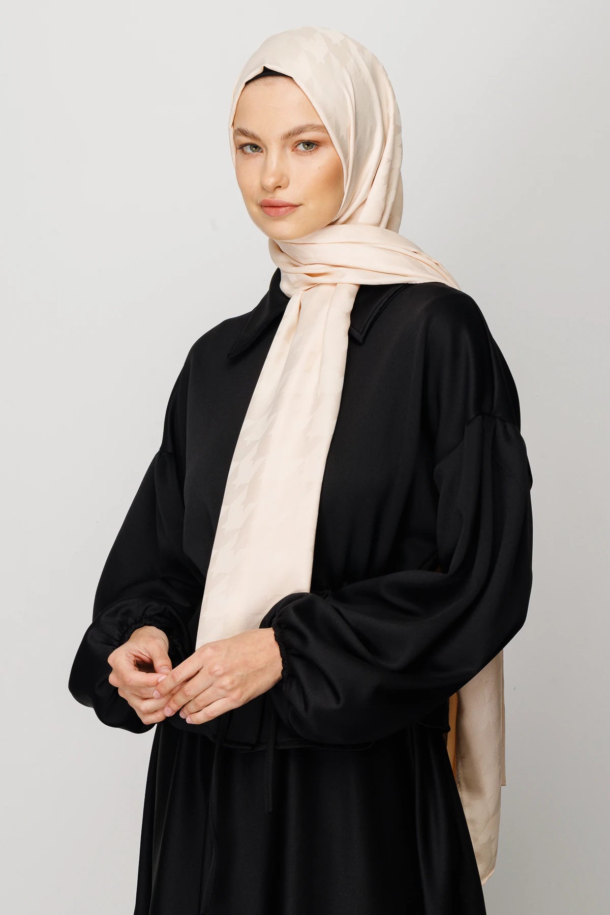 Kazayağı Desen İpeksi Jakar Şal