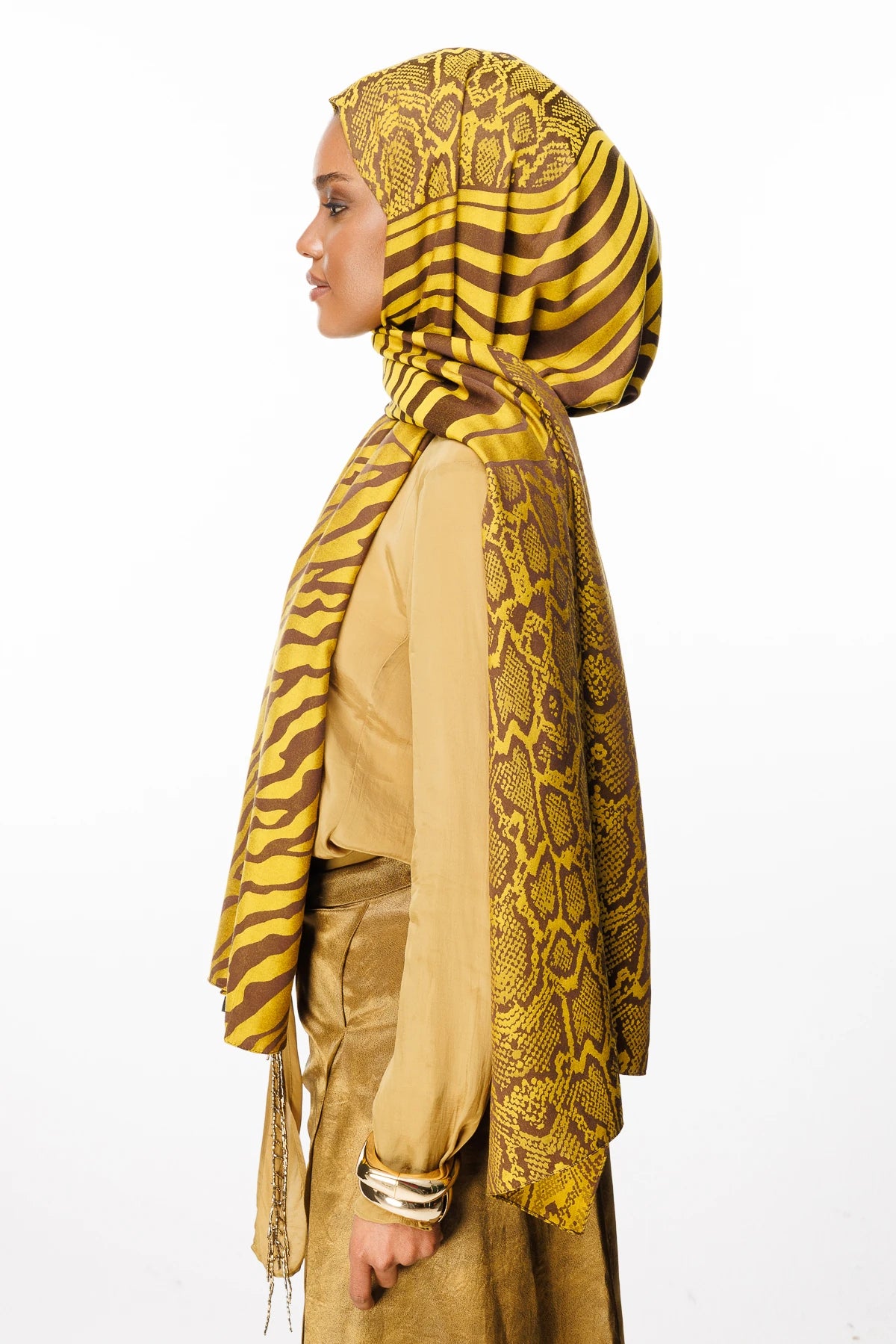 Riad Desen Çift Taraflı Şal