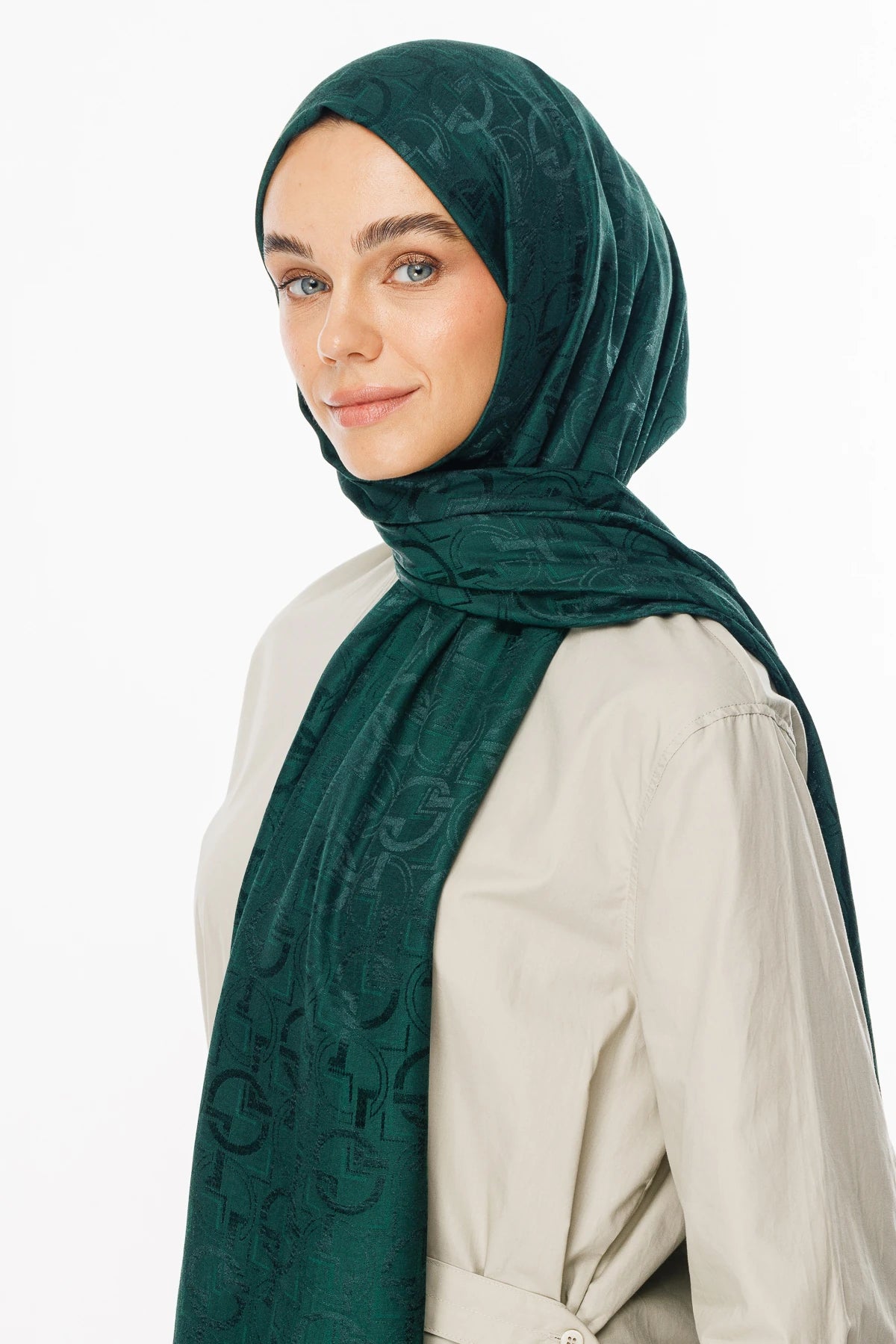 Longar Desen Parlak Jakar Şal