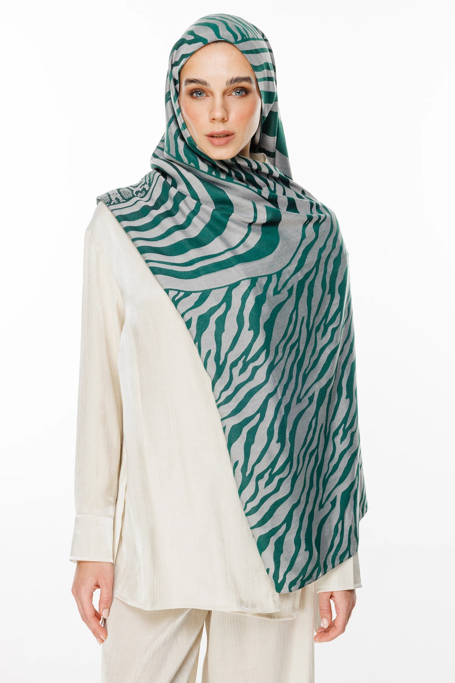 Riad Desen Çift Taraflı Şal