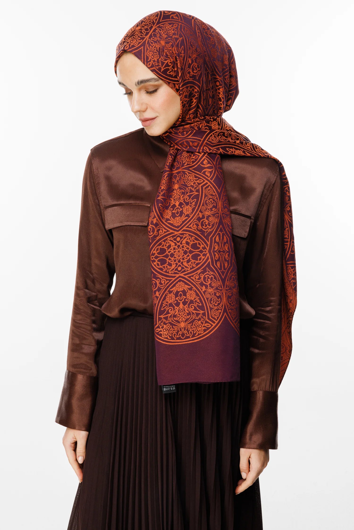 Morocco Desen Çift Taraflı Şal