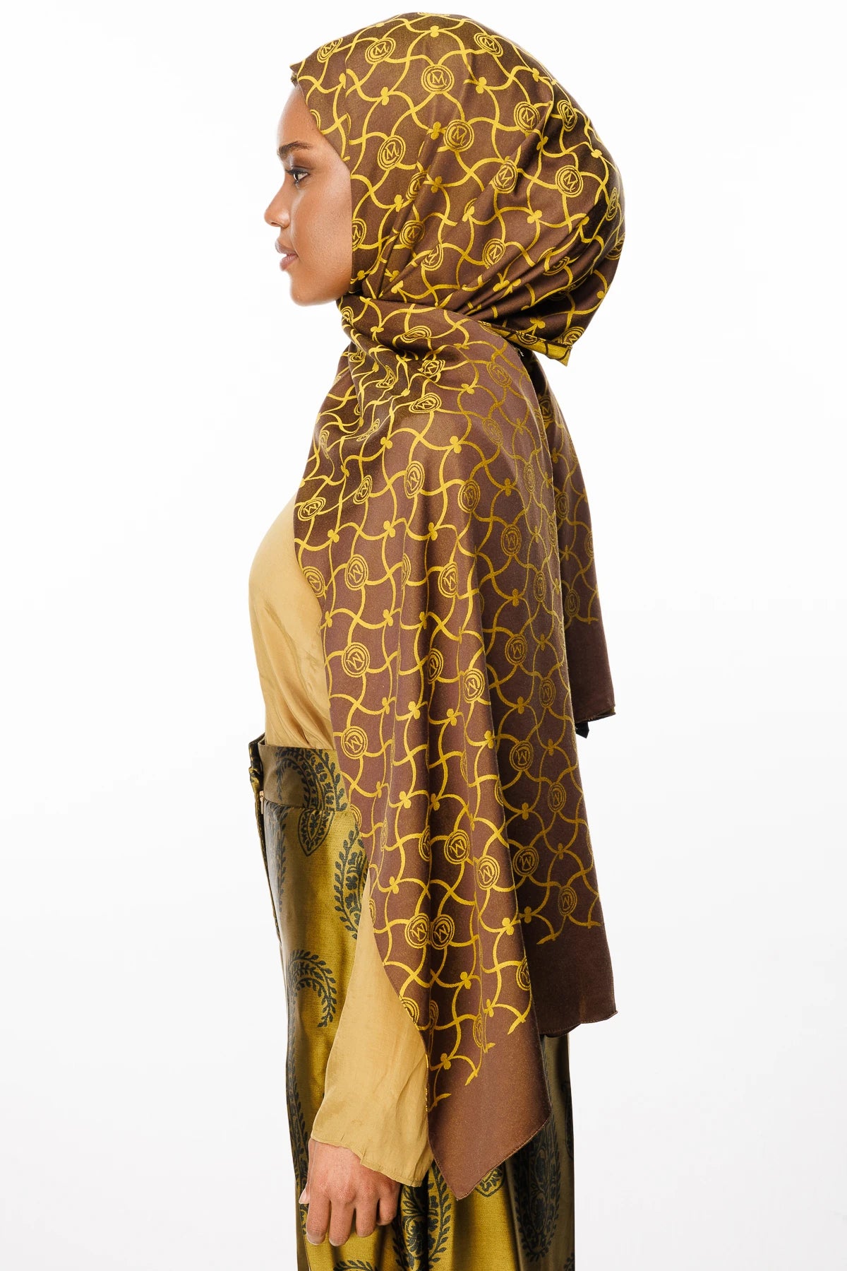 Marrakech Desen Çift Taraflı Şal