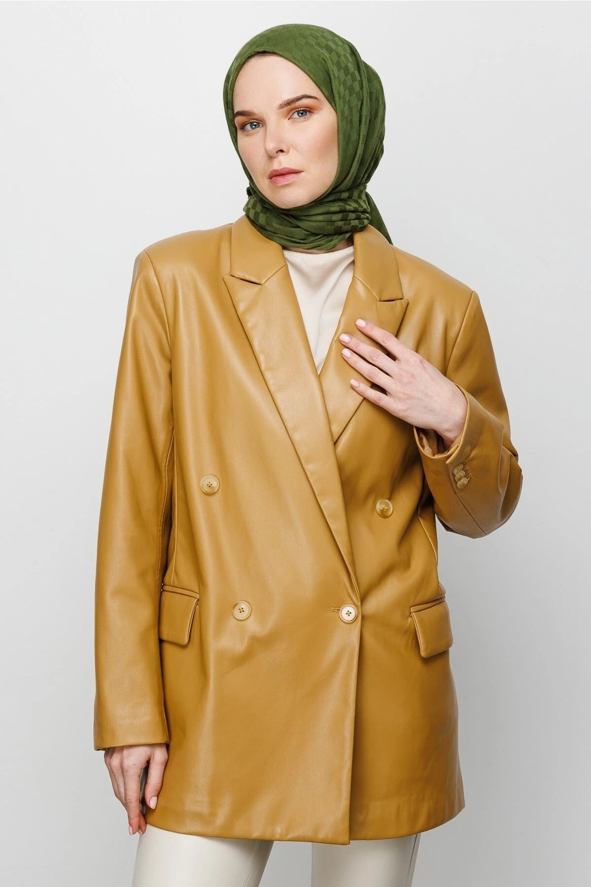 Kare Desen Pamuk Jakar Şal