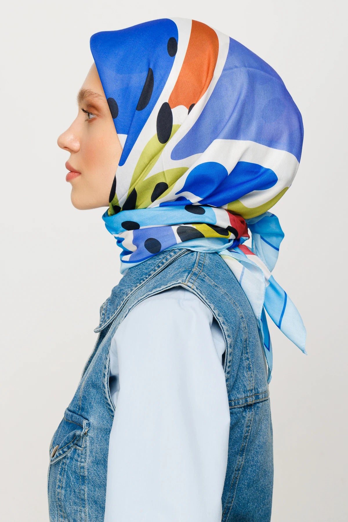 Bloom Desen Dijital Soft Eşarp