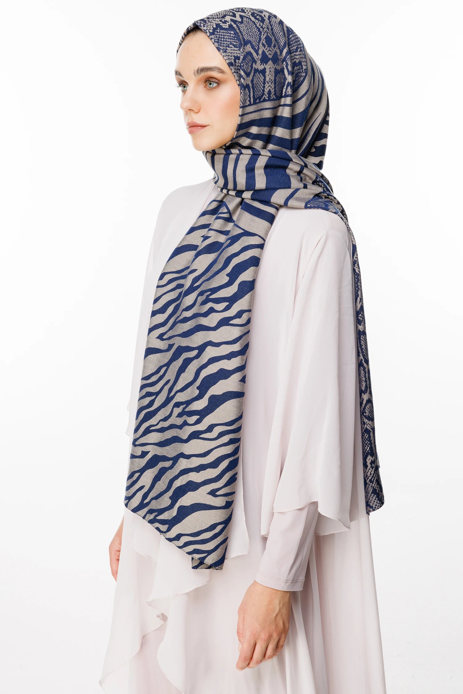 Riad Desen Çift Taraflı Şal