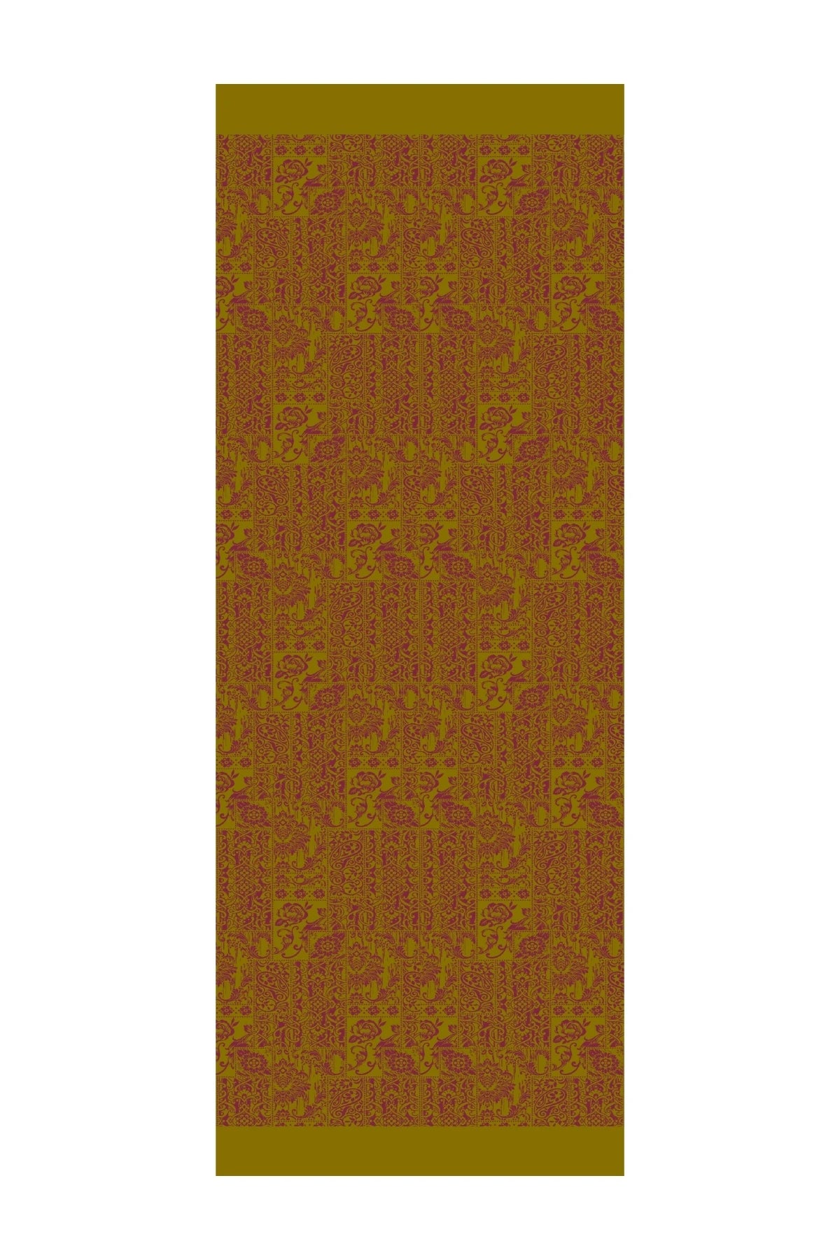 Henna Desen Çift Taraflı Şal