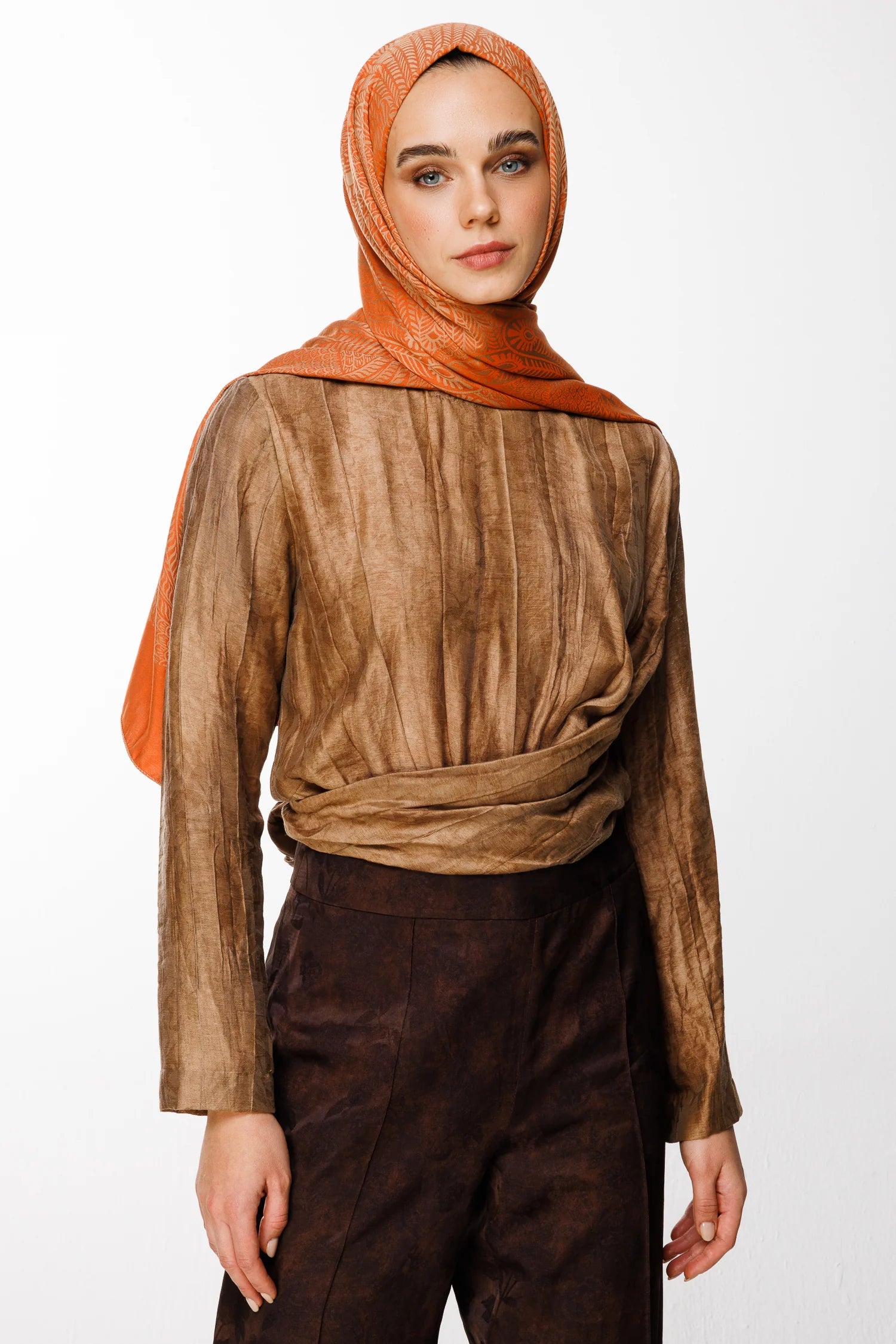 Mayra Desen Çift Taraflı Şal