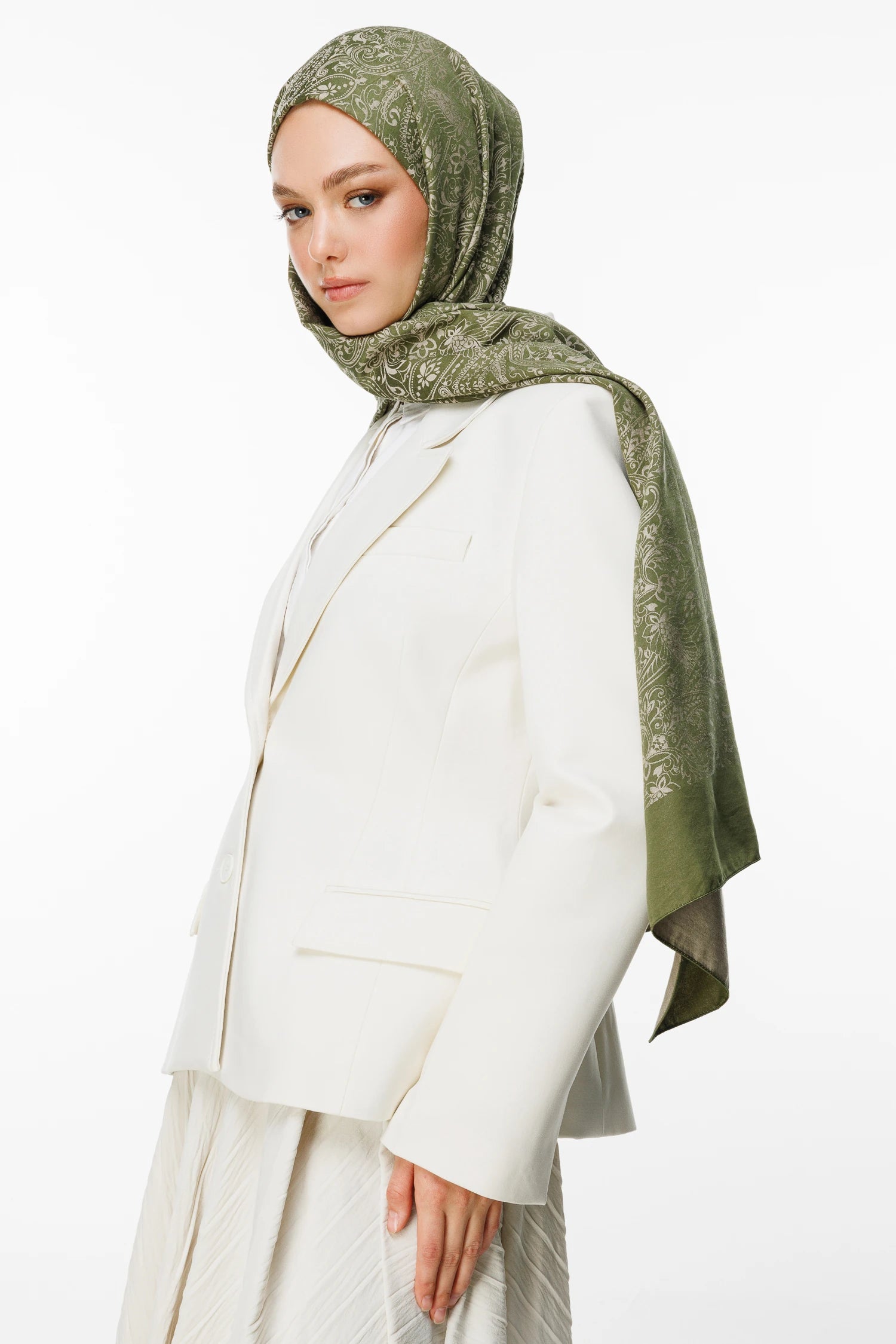 Velora Desen Çift Taraflı Şal