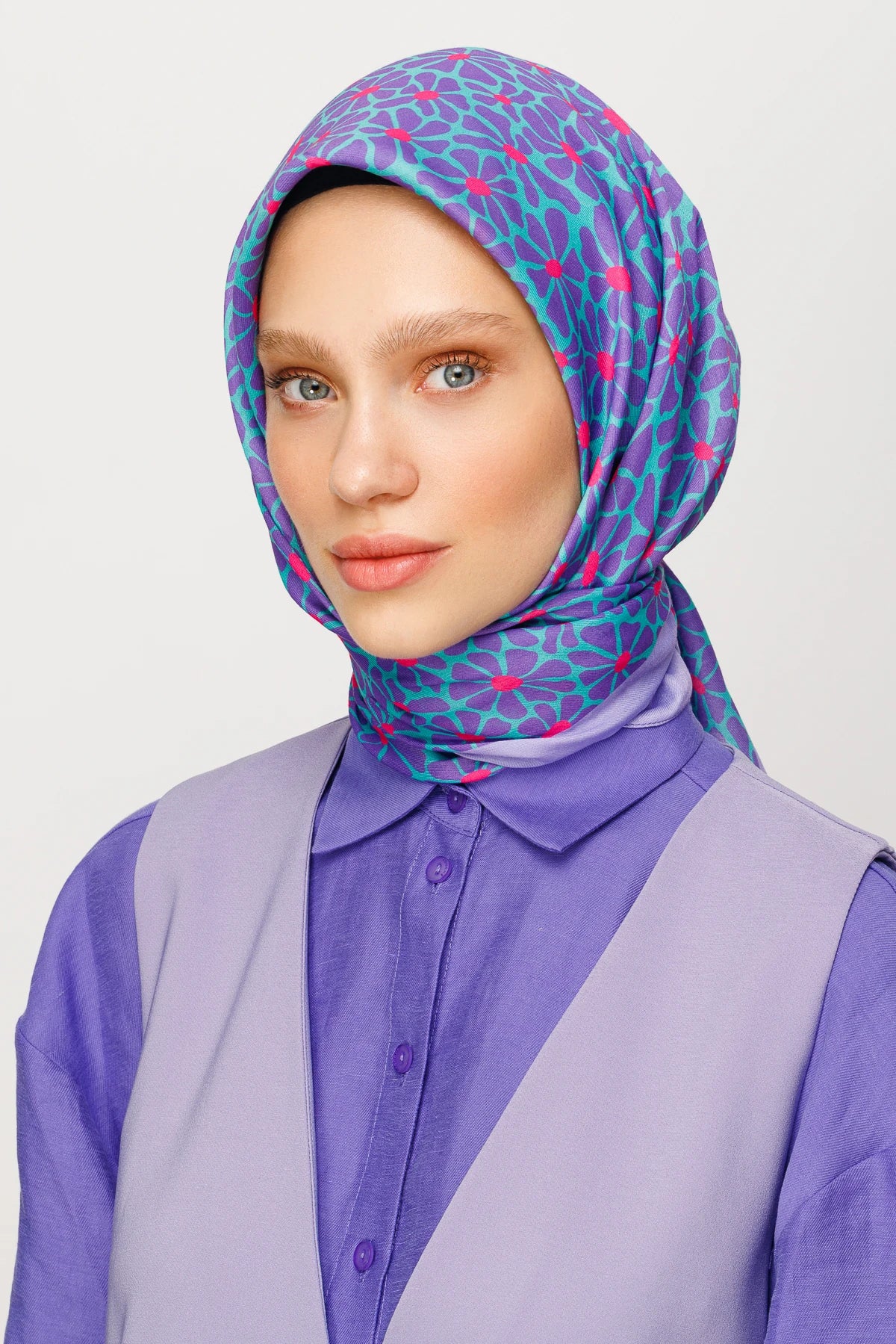 Clover Desen Dijital Soft Eşarp