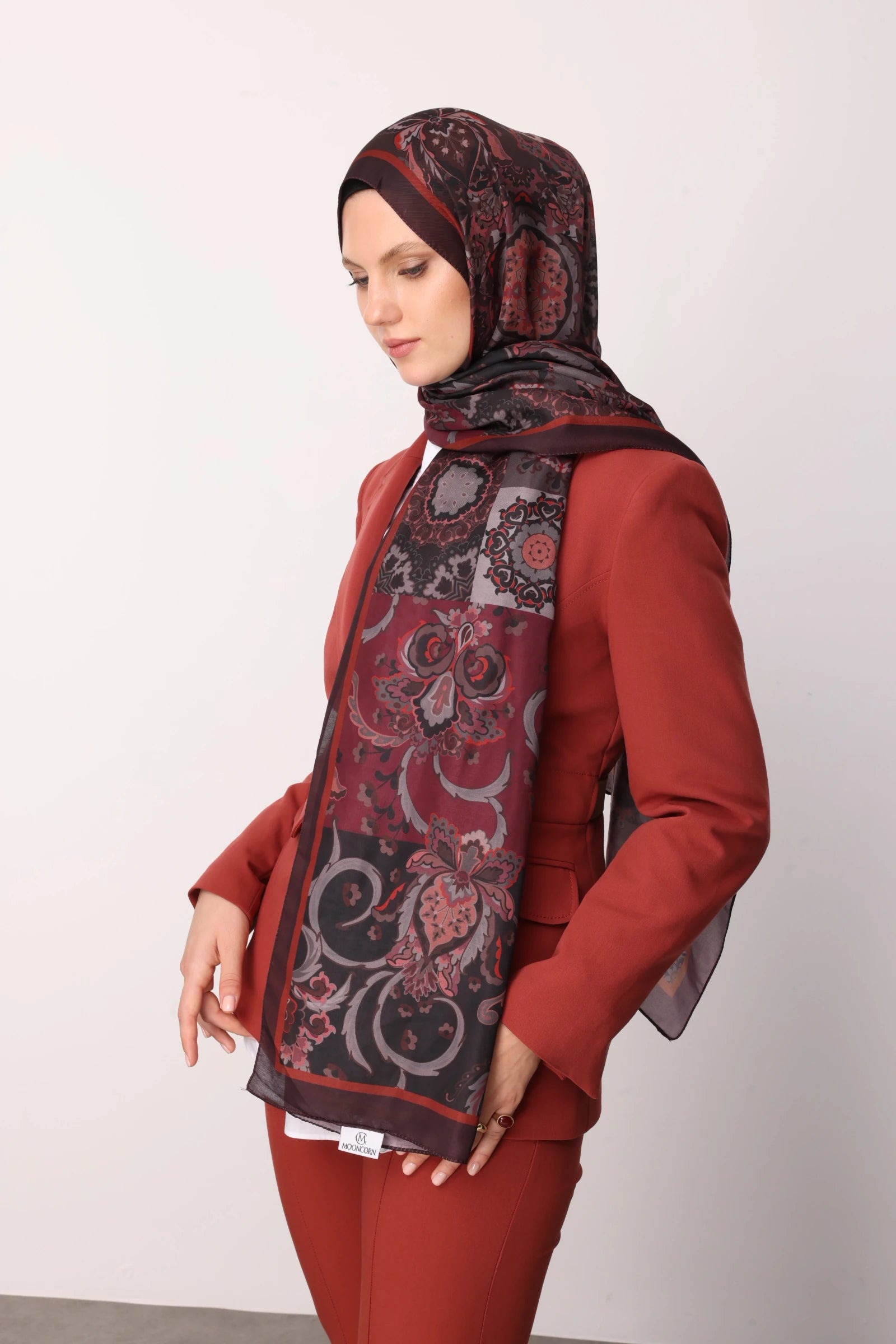 Solhar Desen Pamuk Şal