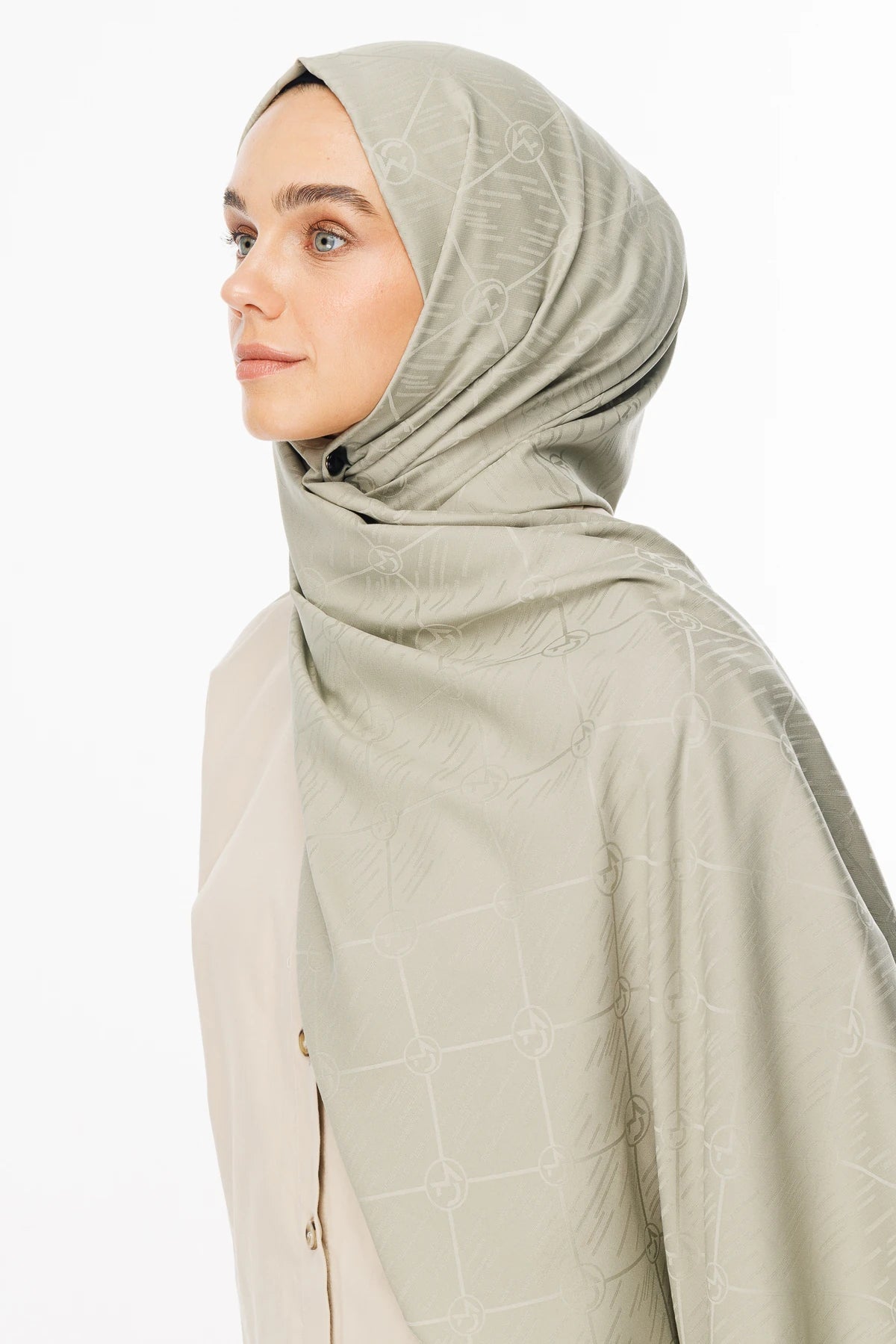 Moon Is Desen Jakar Şal