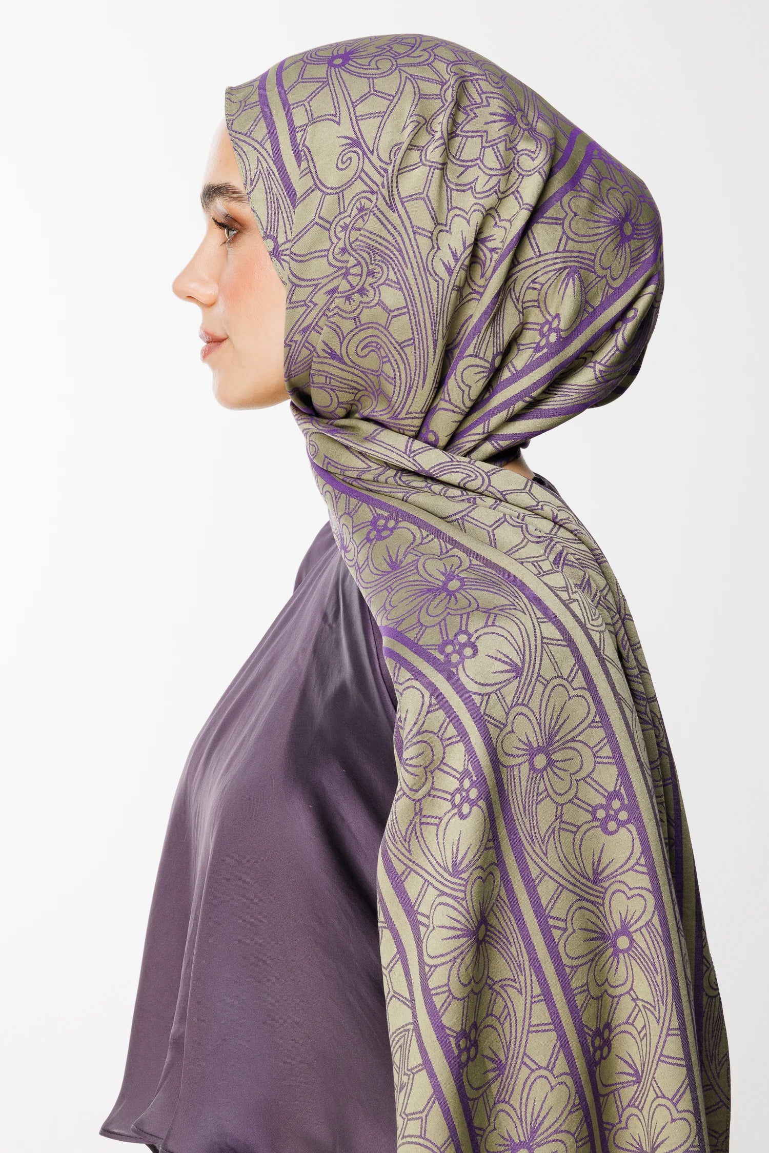 Lavin Desen Çift Taraflı Şal